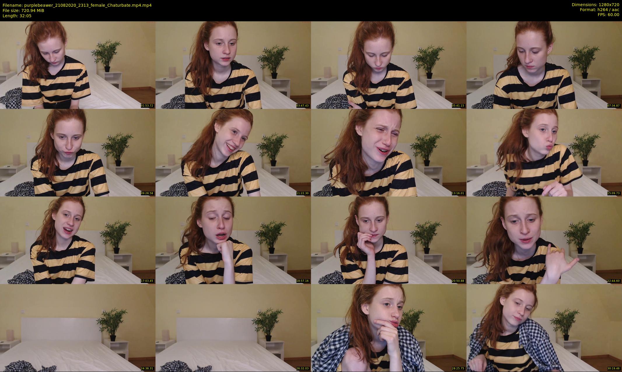 purplebeawer — 33 minute Chaturbate female cam show recording, 720p, Aug 21, 2020