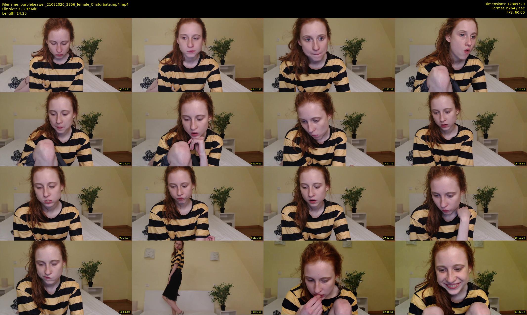 purplebeawer — 15 minute Chaturbate female cam show recording, 720p, Aug 21, 2020