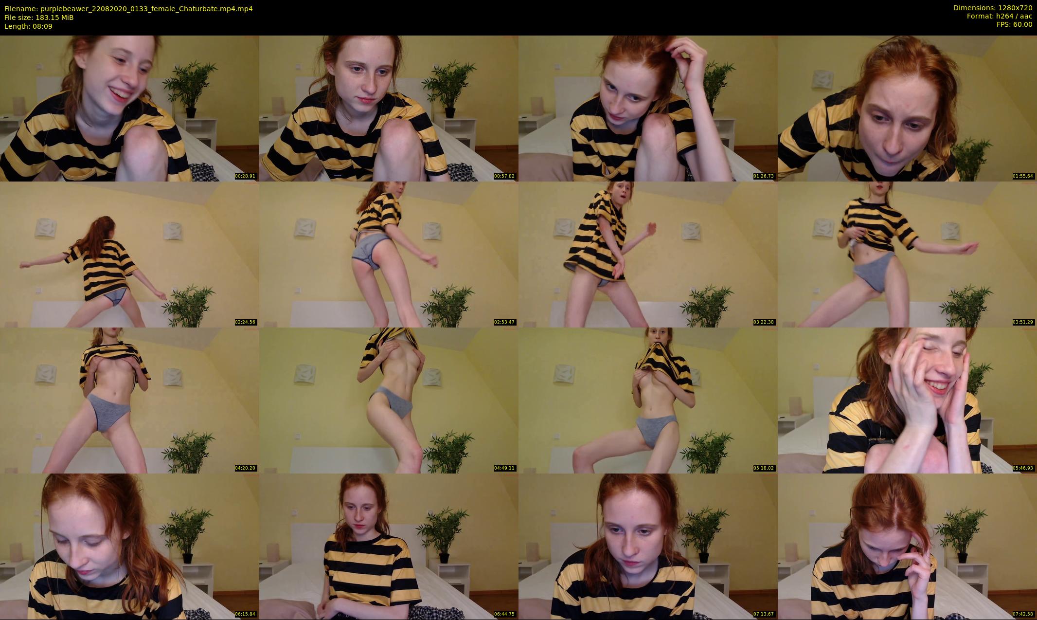 purplebeawer — 9 minute Chaturbate female cam show recording, 720p, Aug 22, 2020