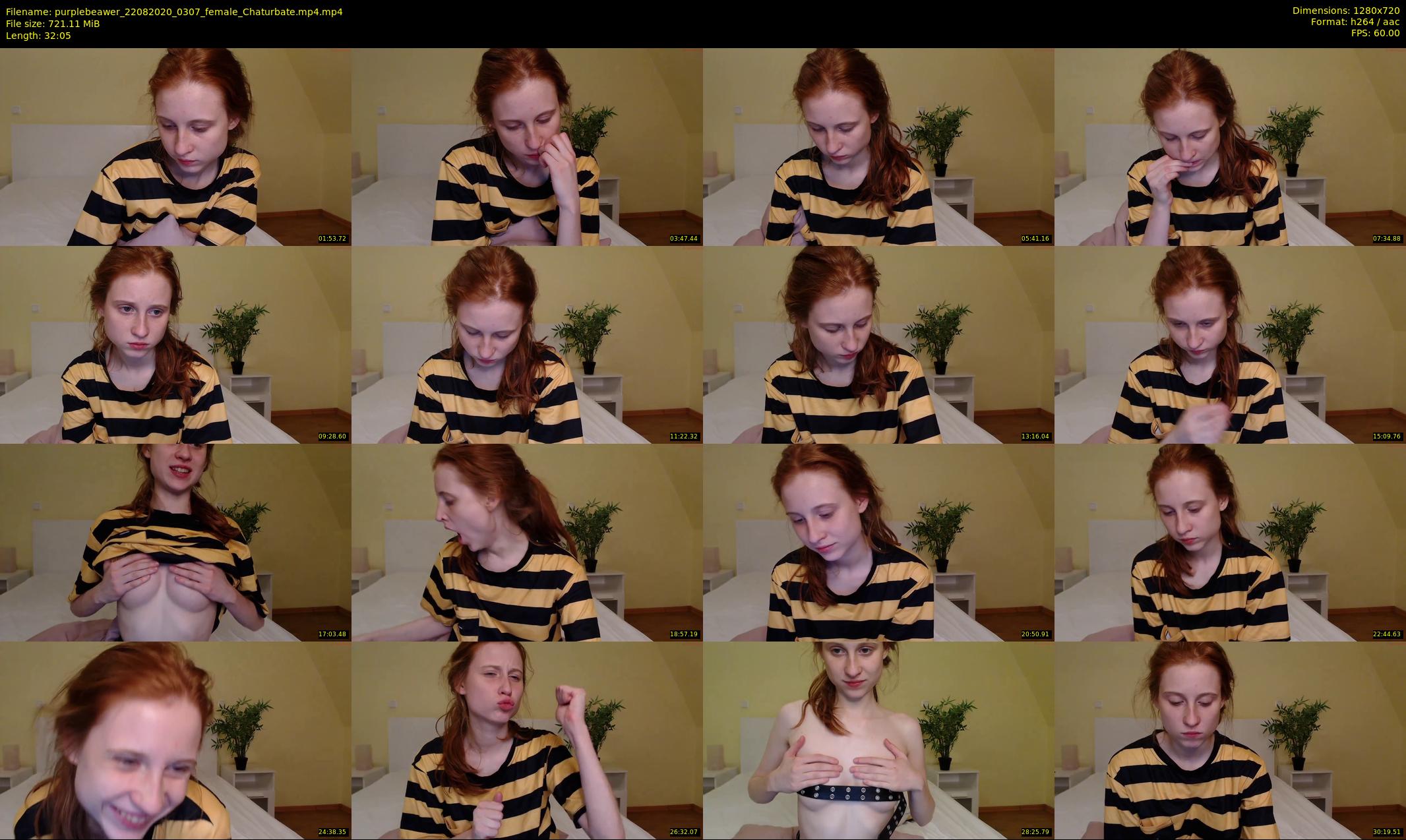 purplebeawer — 33 minute Chaturbate female cam show recording, 720p, Aug 22, 2020