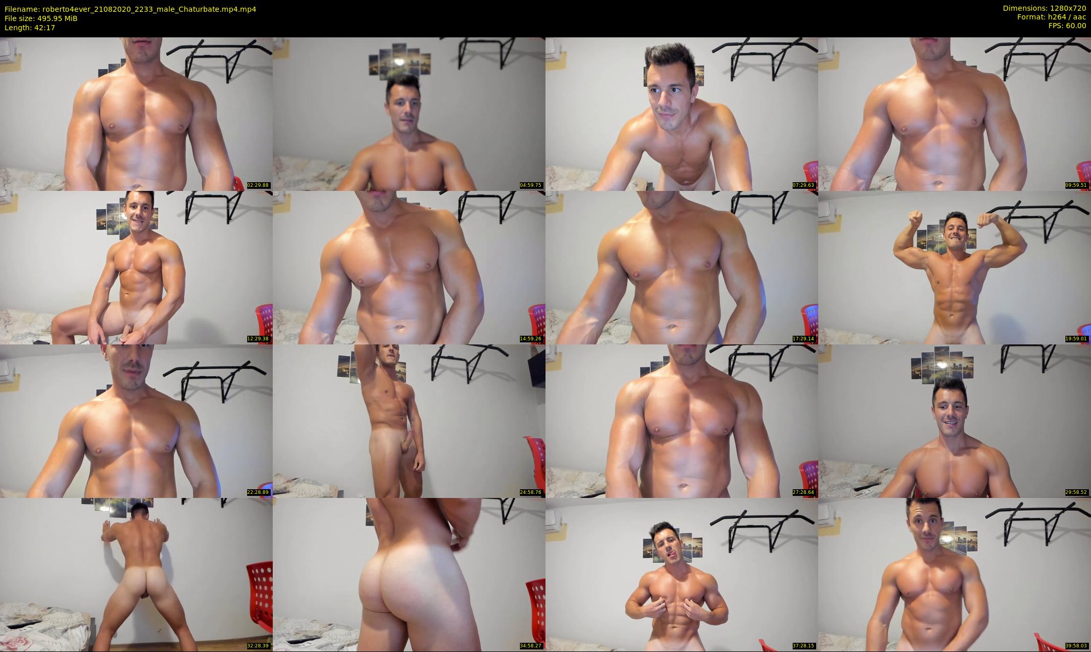 roberto4ever — 43 minute Chaturbate male cam show recording, 720p, Aug 21, 2020