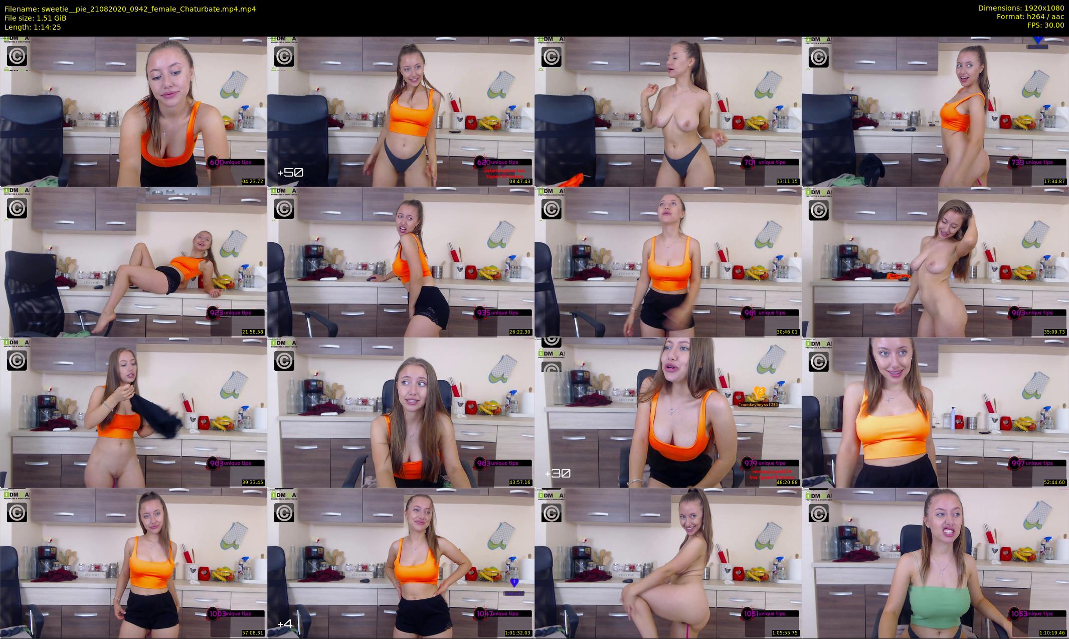 sweetie__pie — 75 minute Chaturbate female cam show recording, 1080p, Aug 21, 2020