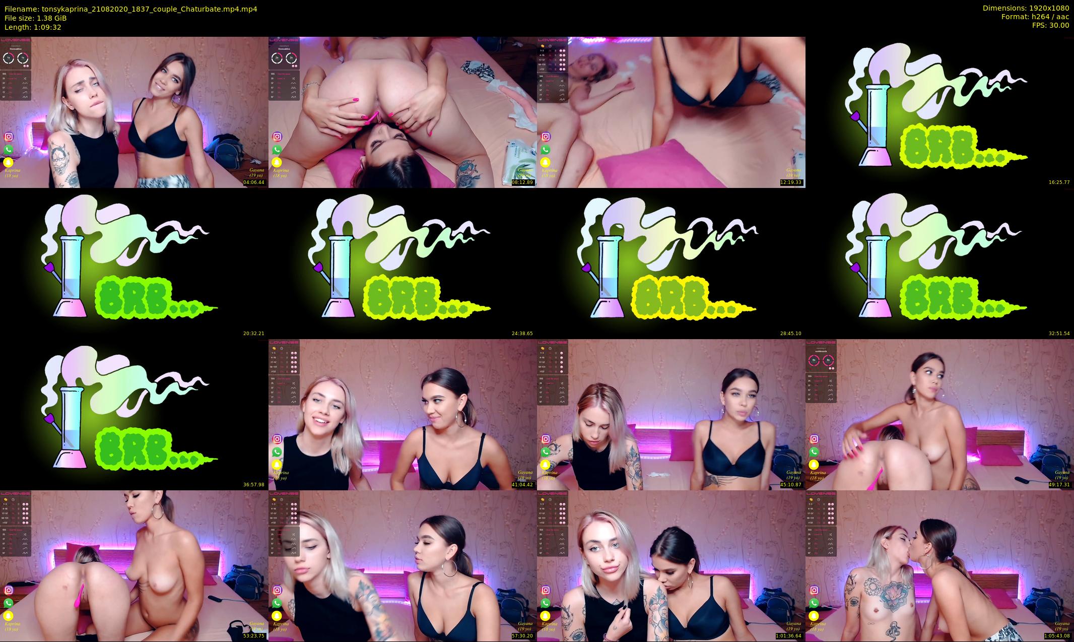 tonsykaprina — 70 minute Chaturbate couple cam show recording, 1080p, Aug 21, 2020