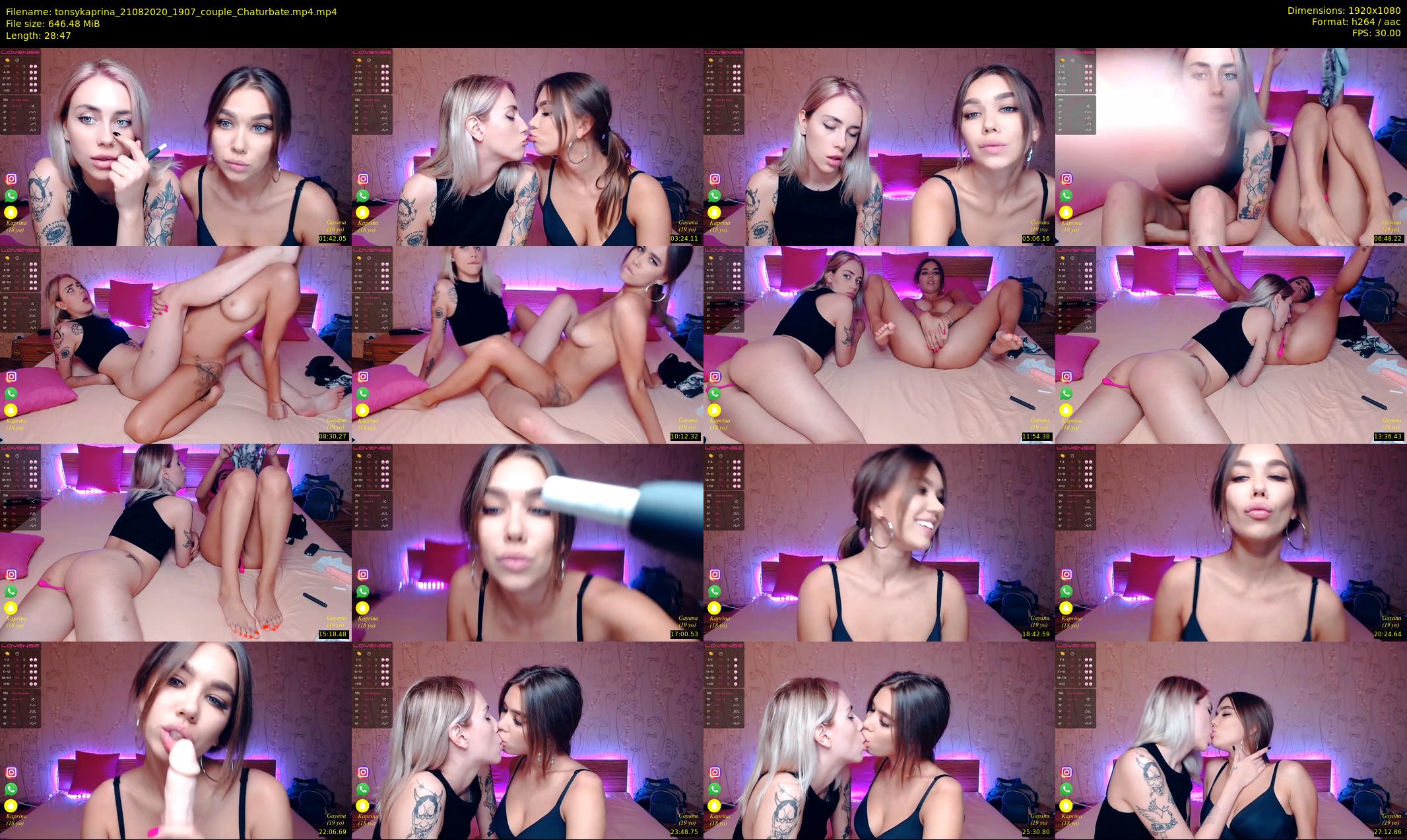tonsykaprina — 29 minute Chaturbate couple cam show recording, 1080p, Aug 21, 2020
