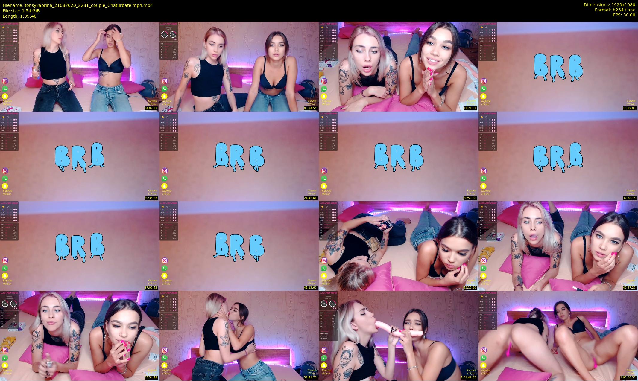 tonsykaprina — 70 minute Chaturbate couple cam show recording, 1080p, Aug 21, 2020