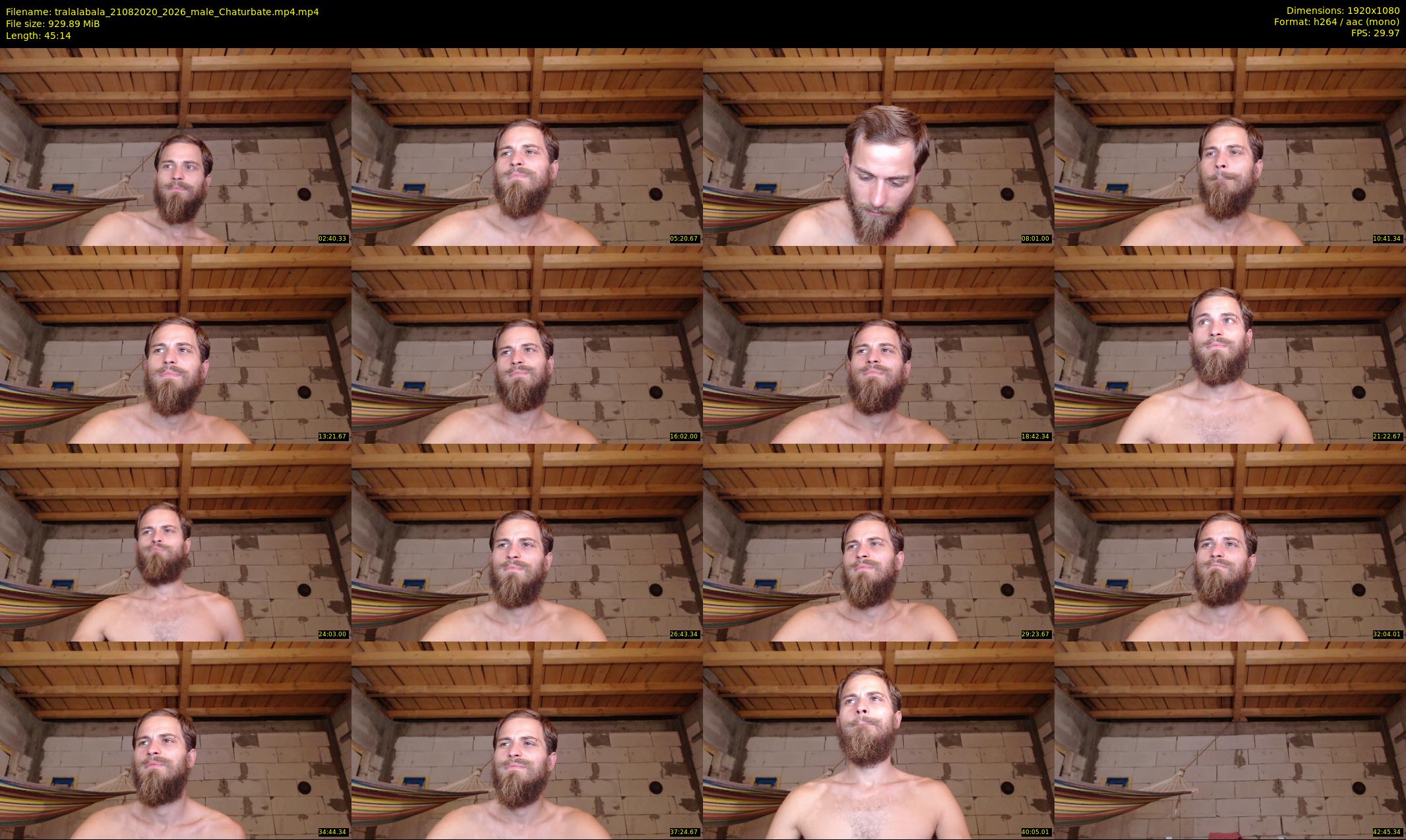 tralalabala — 46 minute Chaturbate male cam show recording, 1080p, Aug 21, 2020