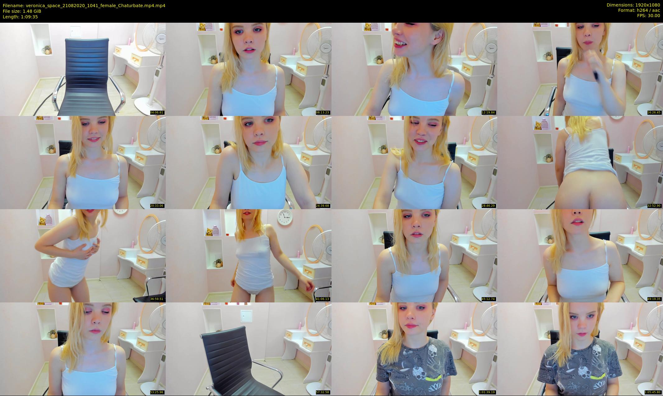 veronica_space — 70 minute Chaturbate female cam show recording, 1080p, Aug 21, 2020