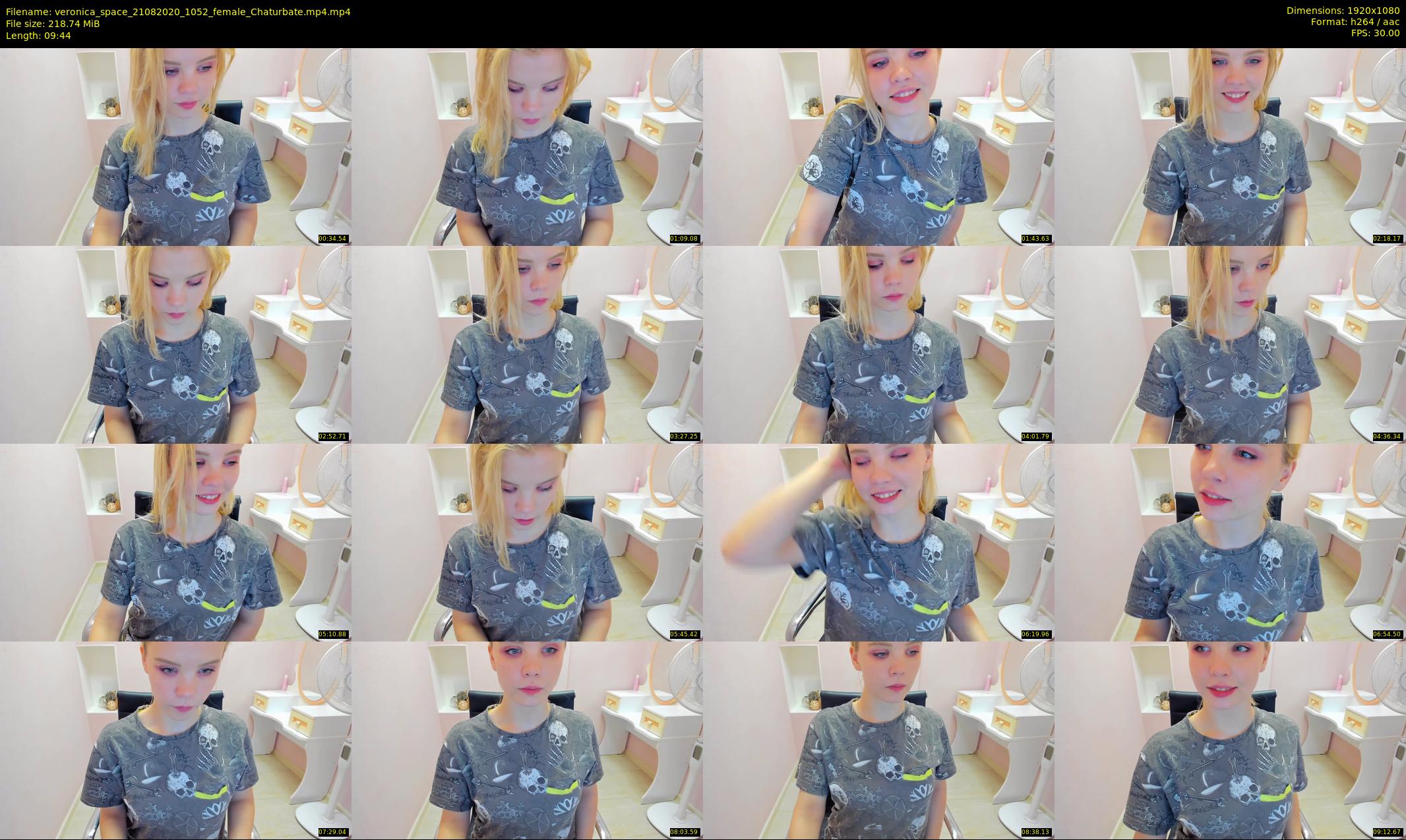 veronica_space — 10 minute Chaturbate female cam show recording, 1080p, Aug 21, 2020