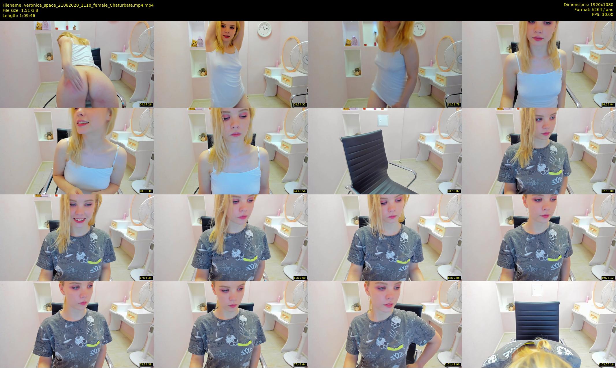 veronica_space — 70 minute Chaturbate female cam show recording, 1080p, Aug 21, 2020