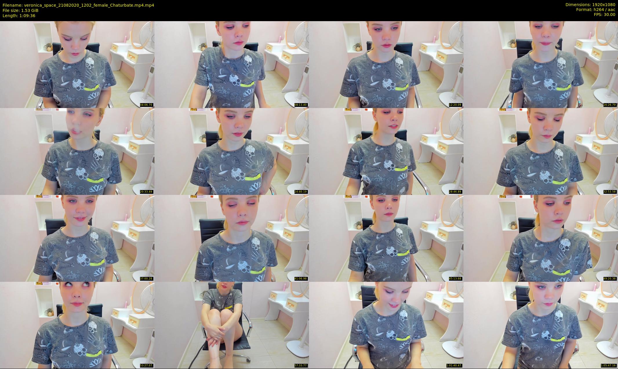 veronica_space — 70 minute Chaturbate female cam show recording, 1080p, Aug 21, 2020