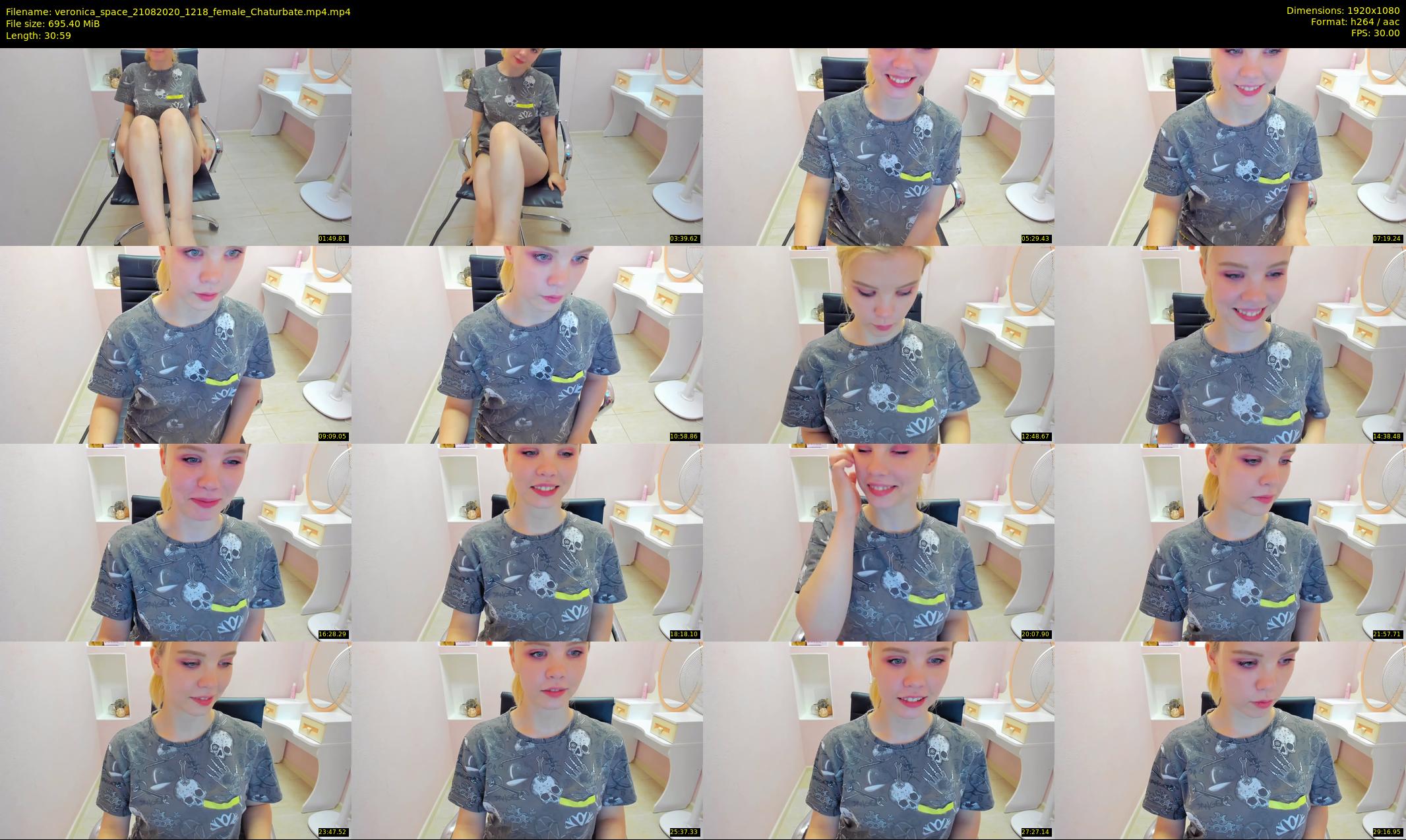 veronica_space — 31 minute Chaturbate female cam show recording, 1080p, Aug 21, 2020