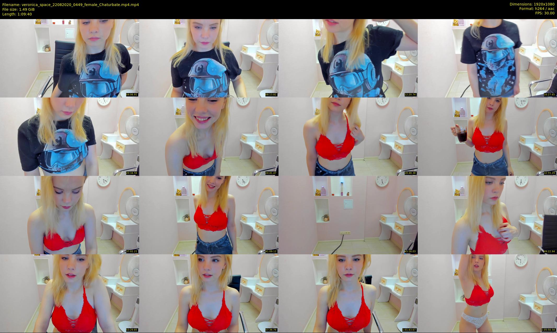 veronica_space — 70 minute Chaturbate female cam show recording, 1080p, Aug 22, 2020