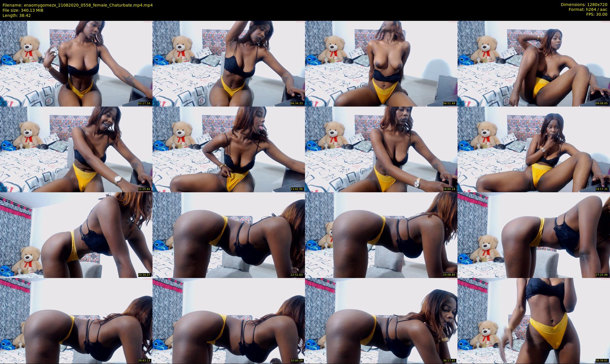 xnaomygomezx — 39 minute Chaturbate female cam show recording, 720p, Aug 21, 2020