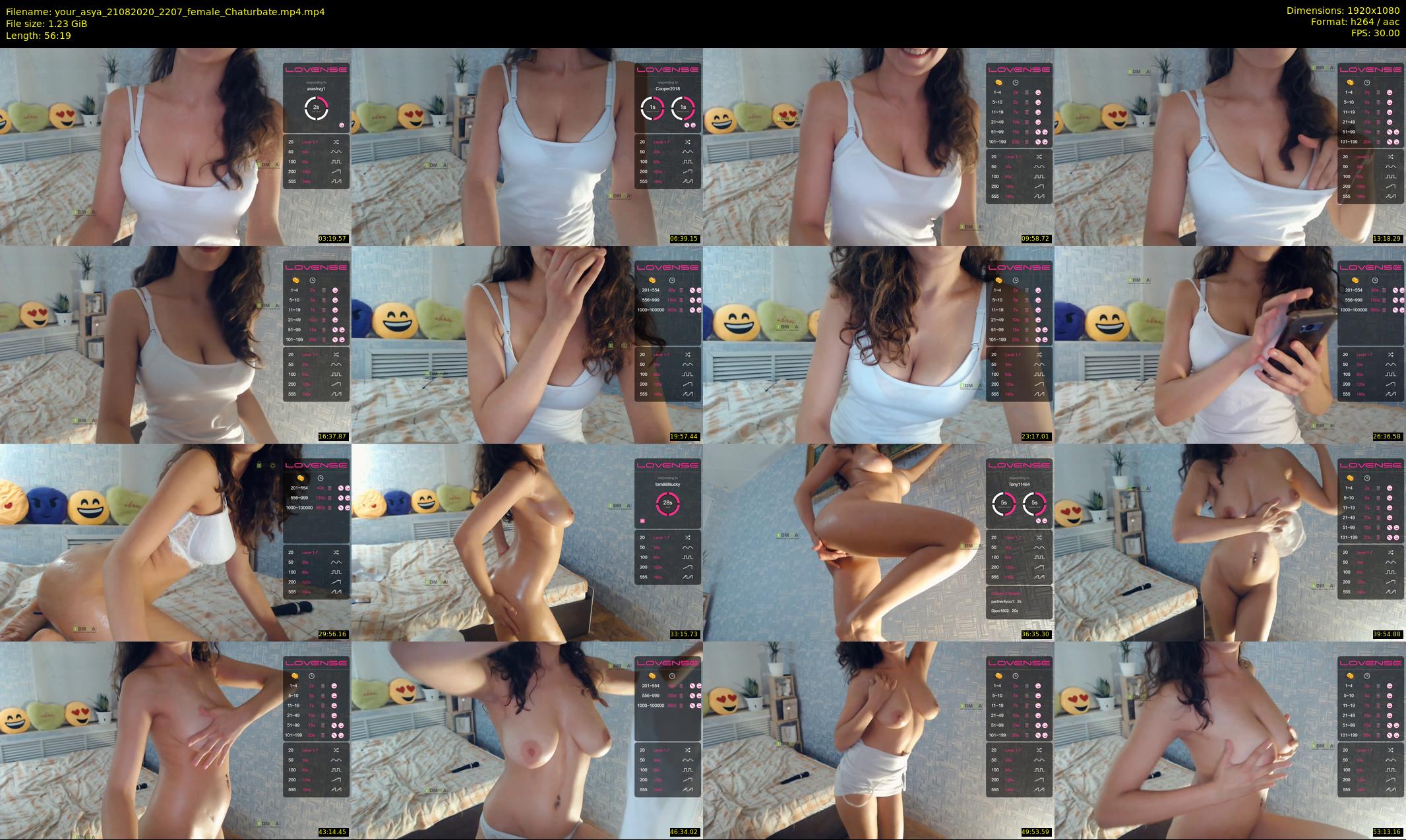 your_asya — 57 minute Chaturbate female cam show recording, 1080p, Aug 21, 2020