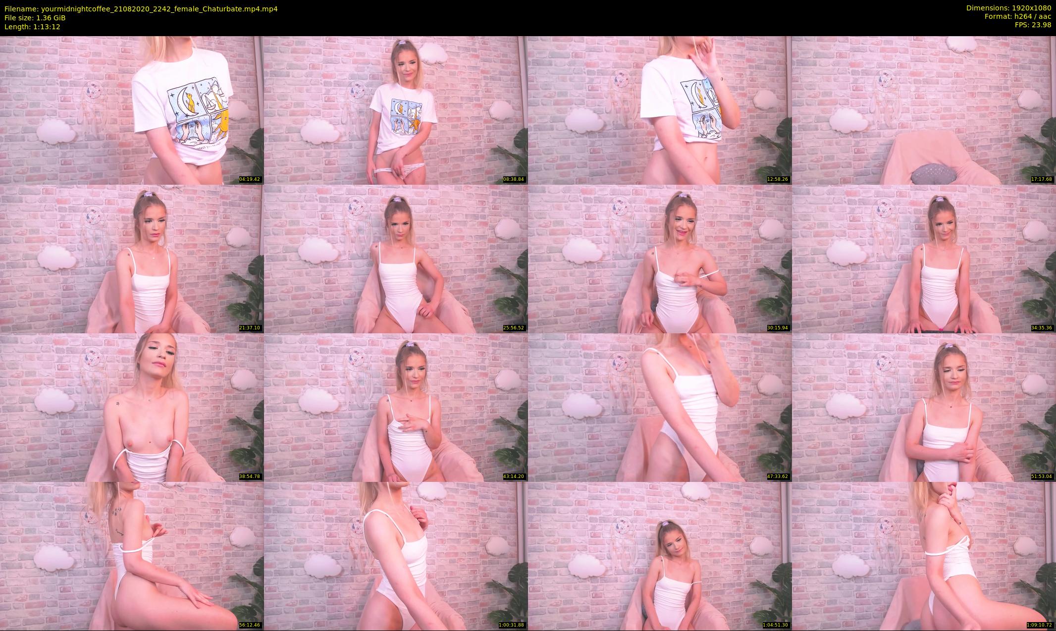 yourmidnightcoffee — 74 minute Chaturbate female cam show recording, 1080p, Aug 21, 2020