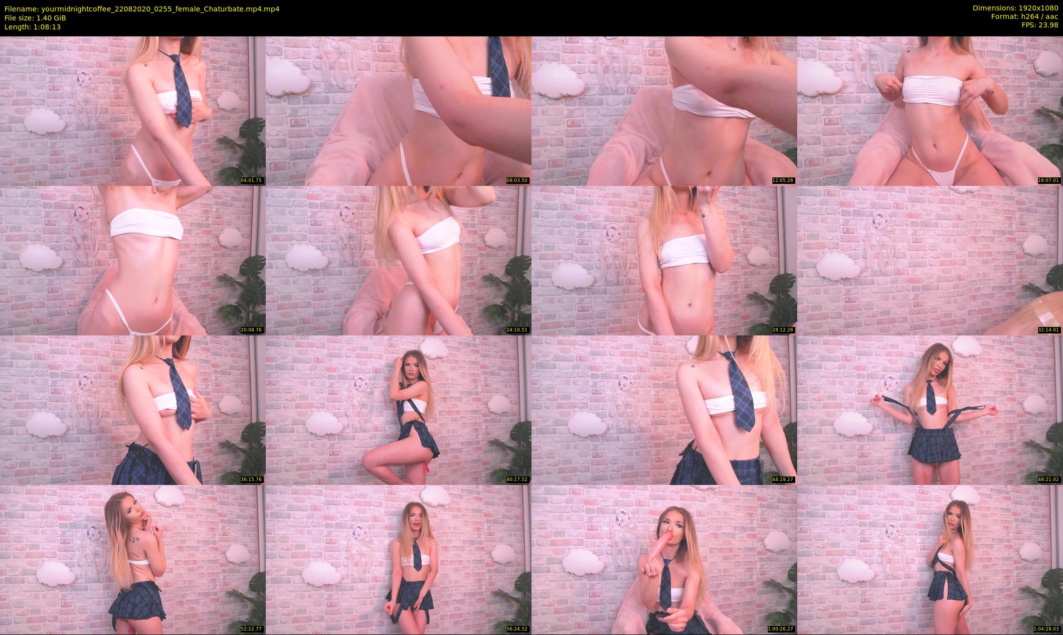 yourmidnightcoffee — 69 minute Chaturbate female cam show recording, 1080p, Aug 22, 2020