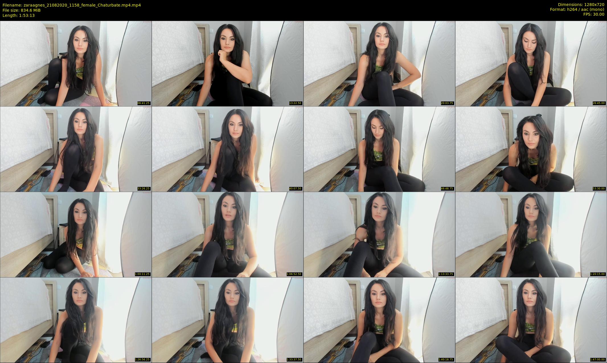 zaraagnes — 114 minute Chaturbate female cam show recording, 720p, Aug 21, 2020