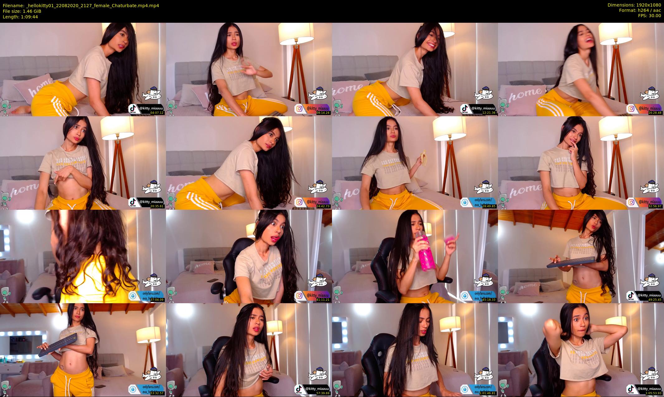 _hellokitty01 — 70 minute Chaturbate female cam show recording, 1080p, Aug 22, 2020