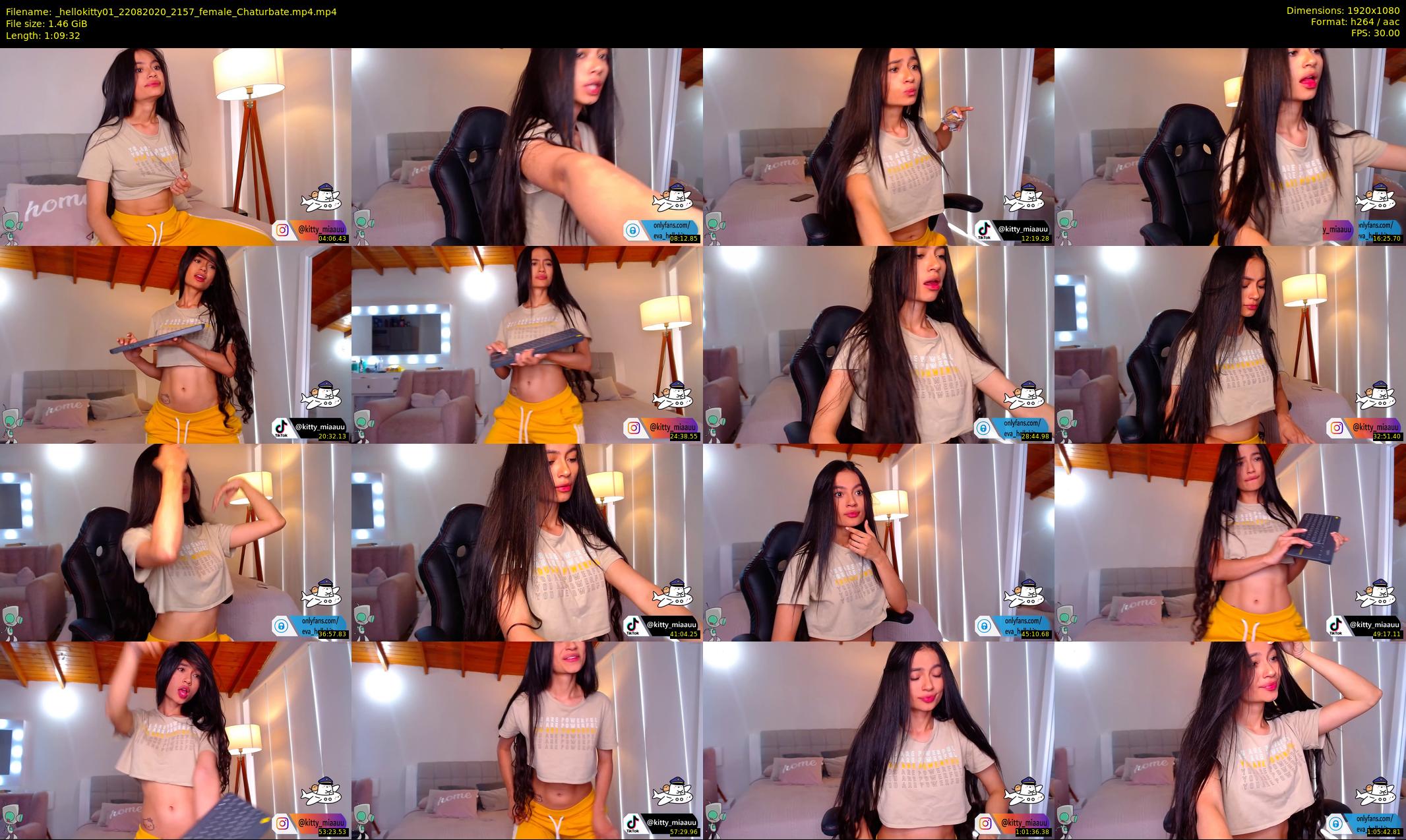 _hellokitty01 — 70 minute Chaturbate female cam show recording, 1080p, Aug 22, 2020