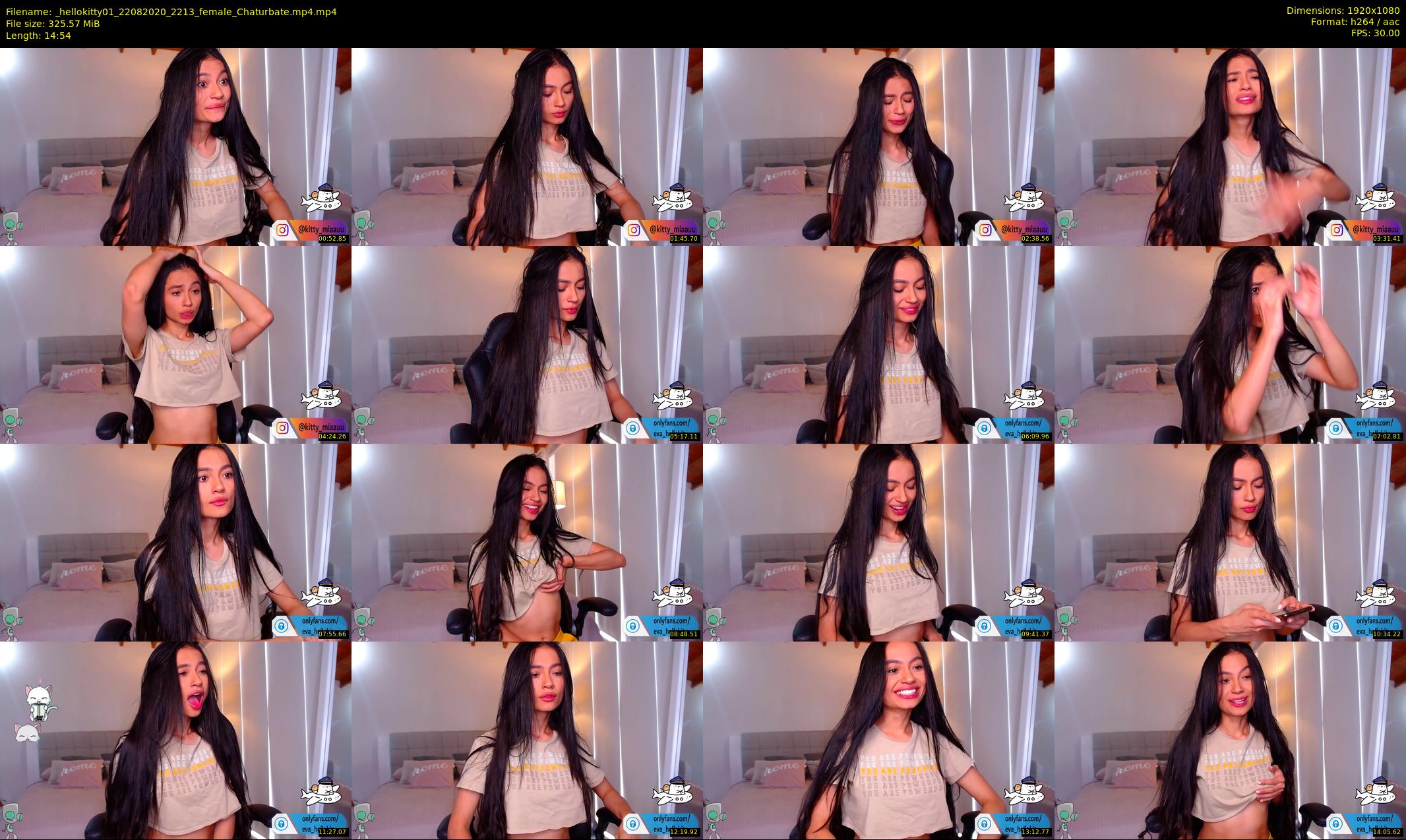 _hellokitty01 — 15 minute Chaturbate female cam show recording, 1080p, Aug 22, 2020