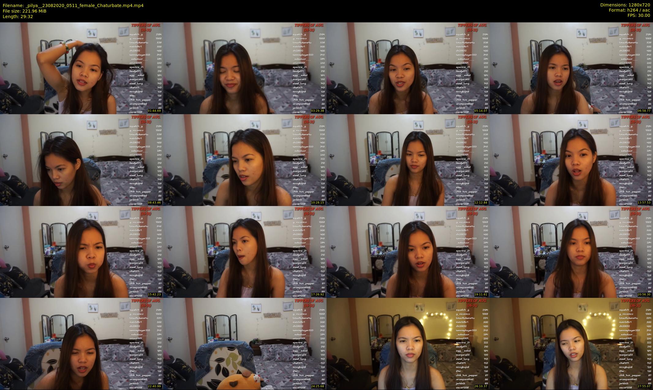 _pilya_ — 30 minute Chaturbate female cam show recording, 720p, Aug 23, 2020