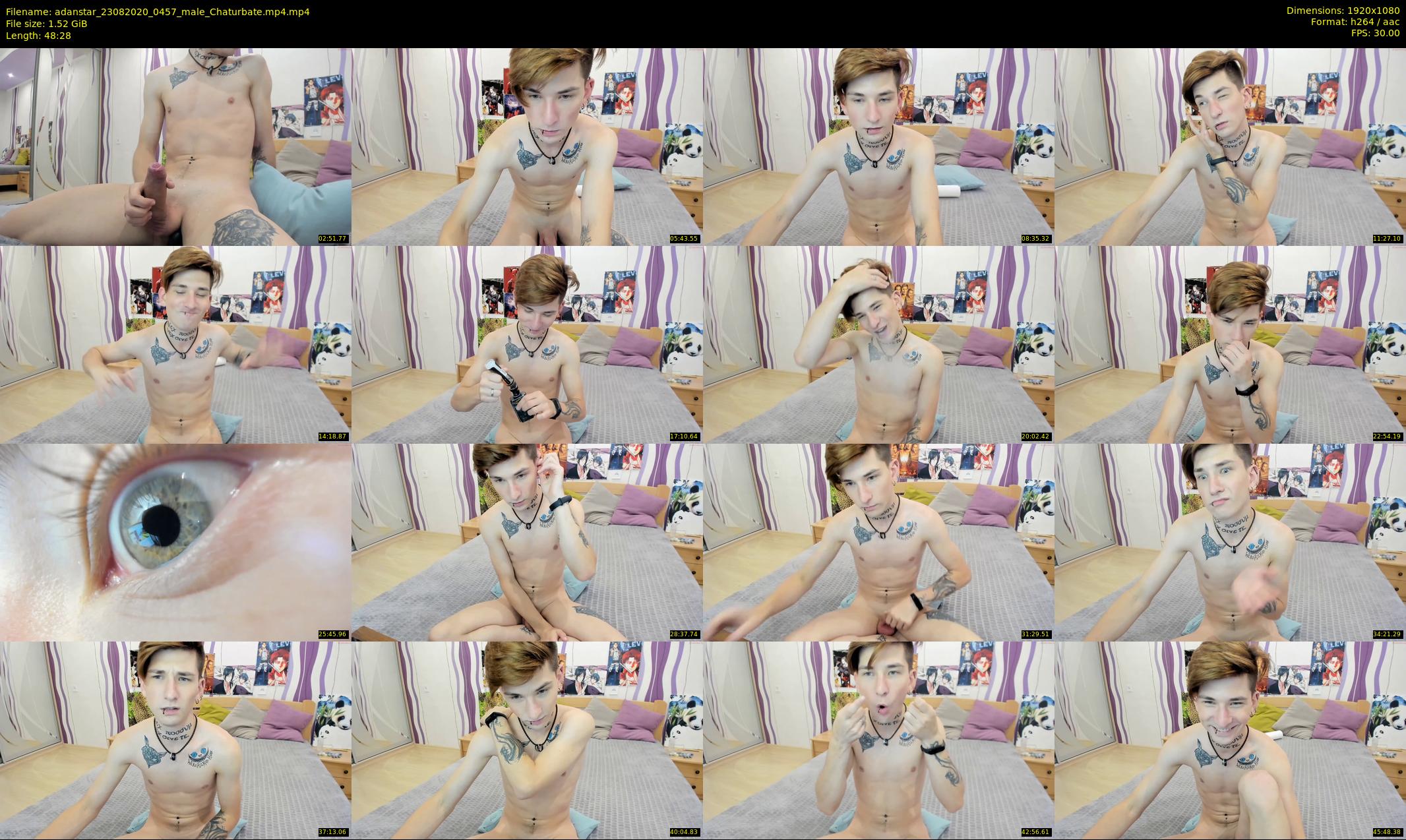 adanstar — 49 minute Chaturbate male cam show recording, 1080p, Aug 23, 2020