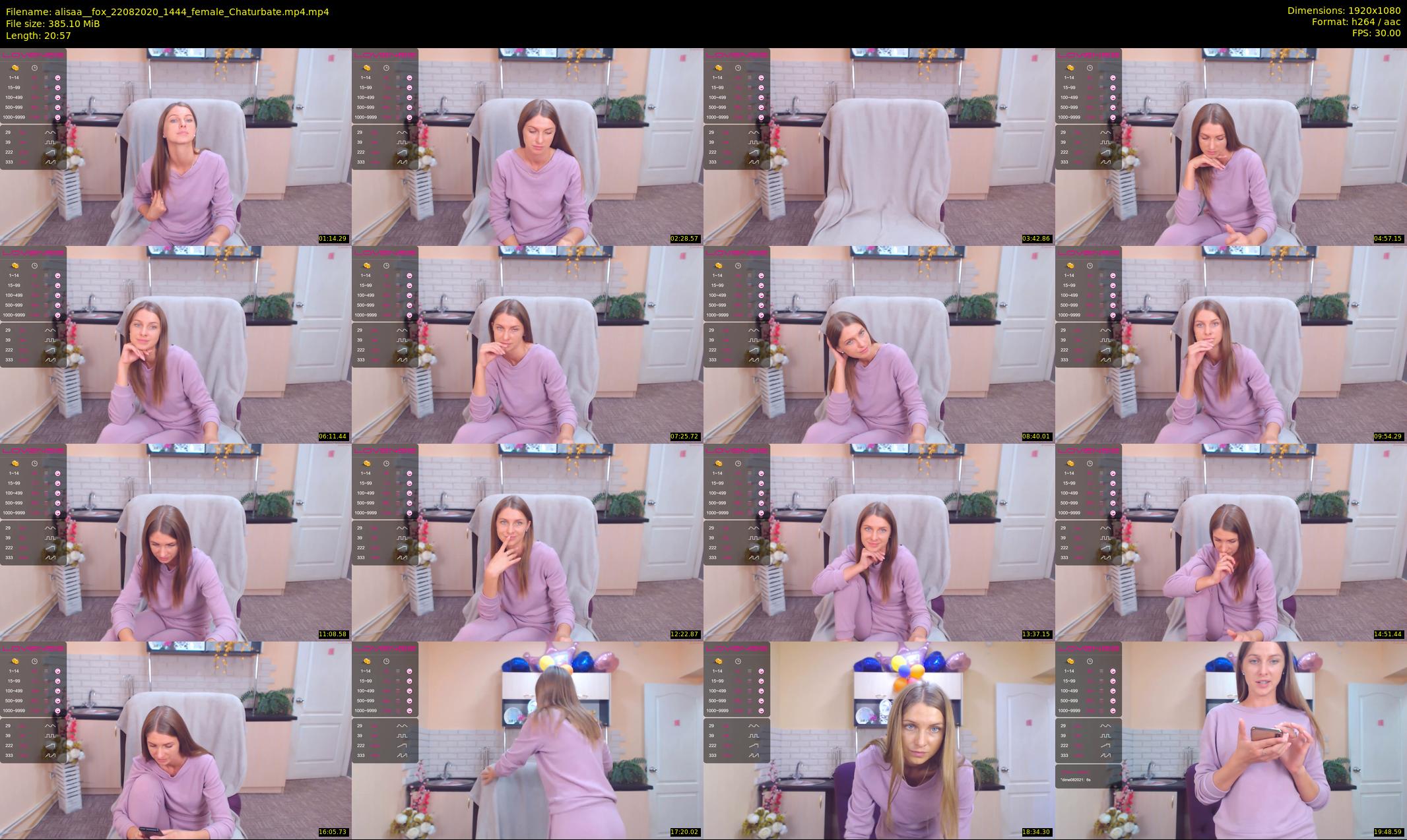 alisaa__fox — 21 minute Chaturbate female cam show recording, 1080p, Aug 22, 2020