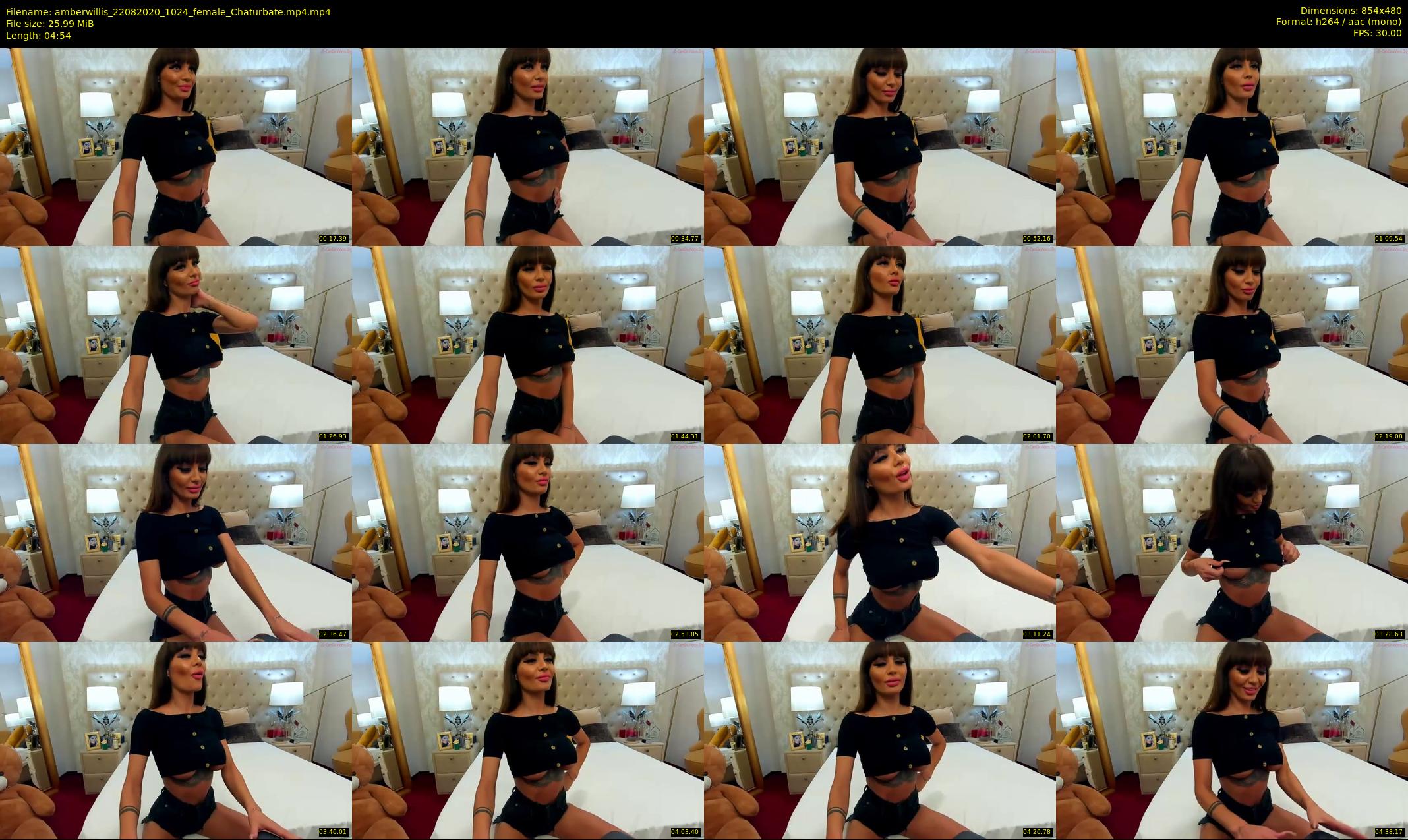 amberwillis — 5 minute Chaturbate female cam show recording, 480p, Aug 22, 2020