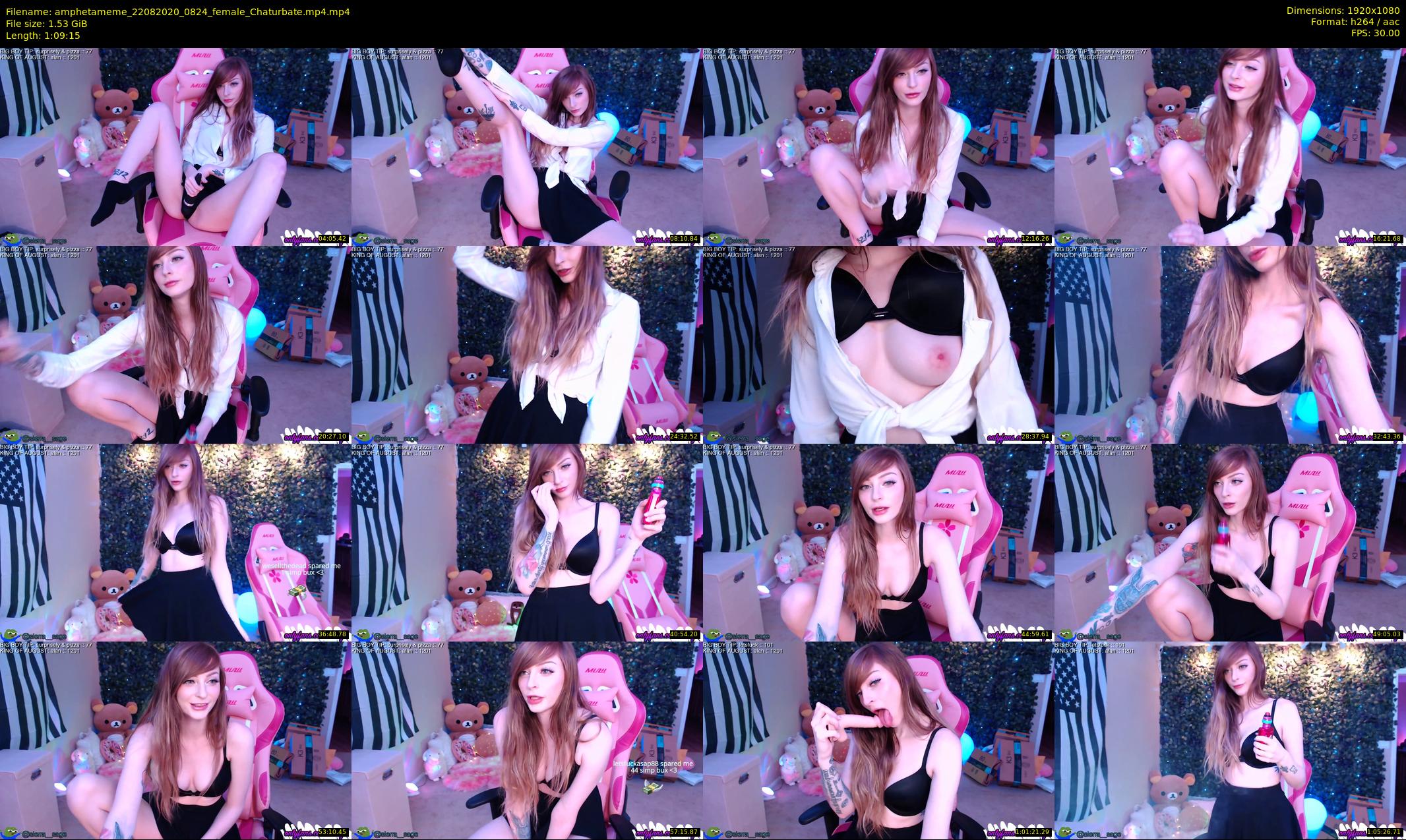 amphetameme — 70 minute Chaturbate female cam show recording, 1080p, Aug 22, 2020