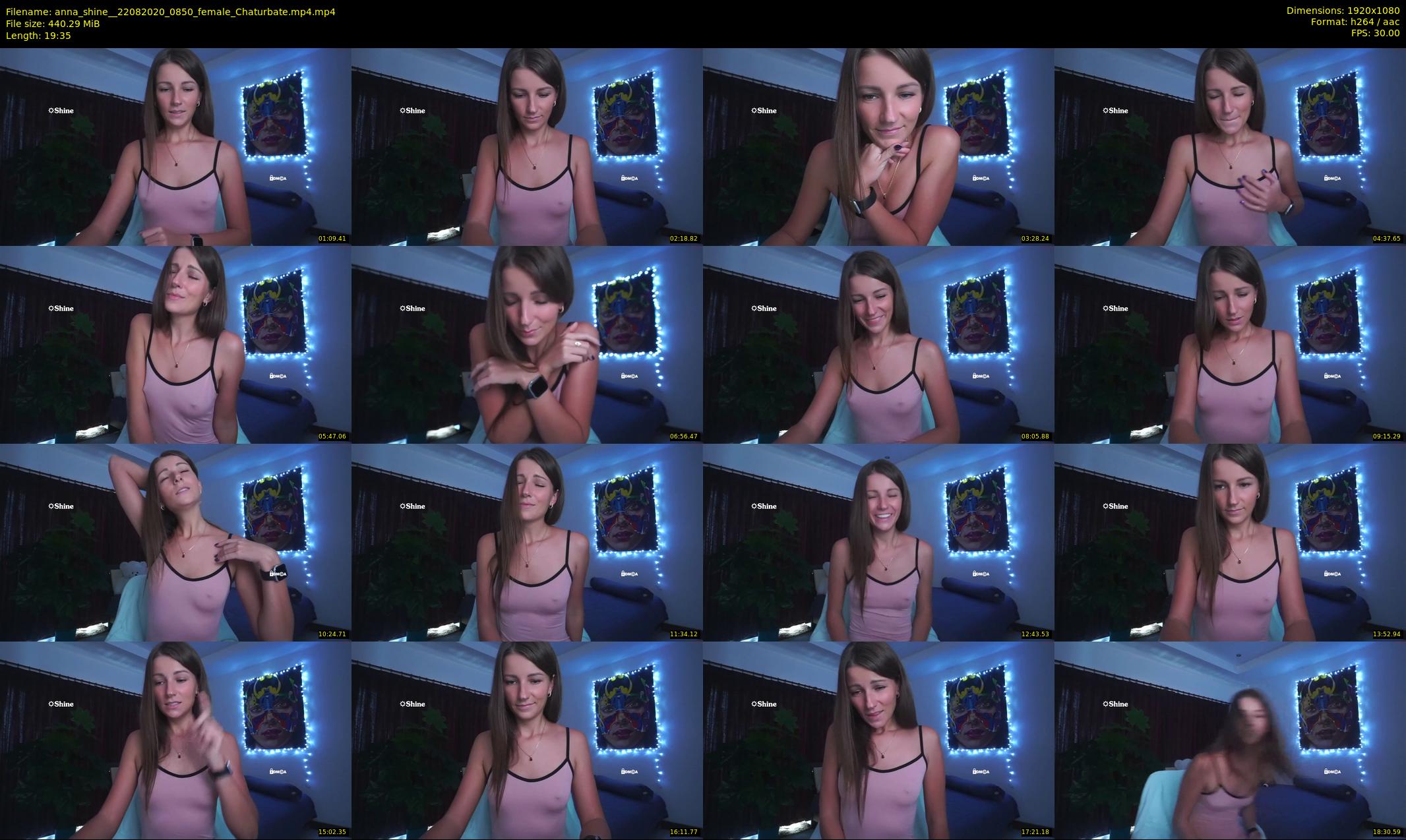 anna_shine_ — 20 minute Chaturbate female cam show recording, 1080p, Aug 22, 2020