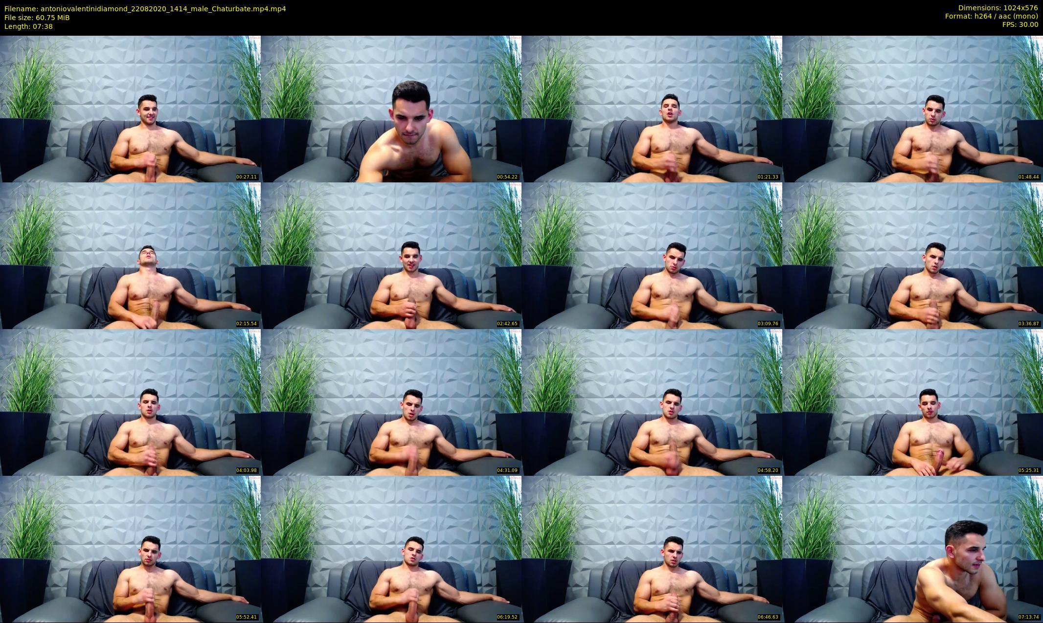 antoniovalentinidiamond — 8 minute Chaturbate male cam show recording, 480p, Aug 22, 2020