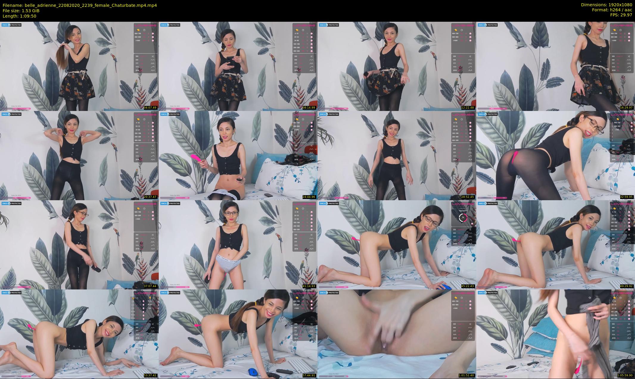 belle_adrienne — 70 minute Chaturbate couple cam show recording, 1080p, Aug 22, 2020