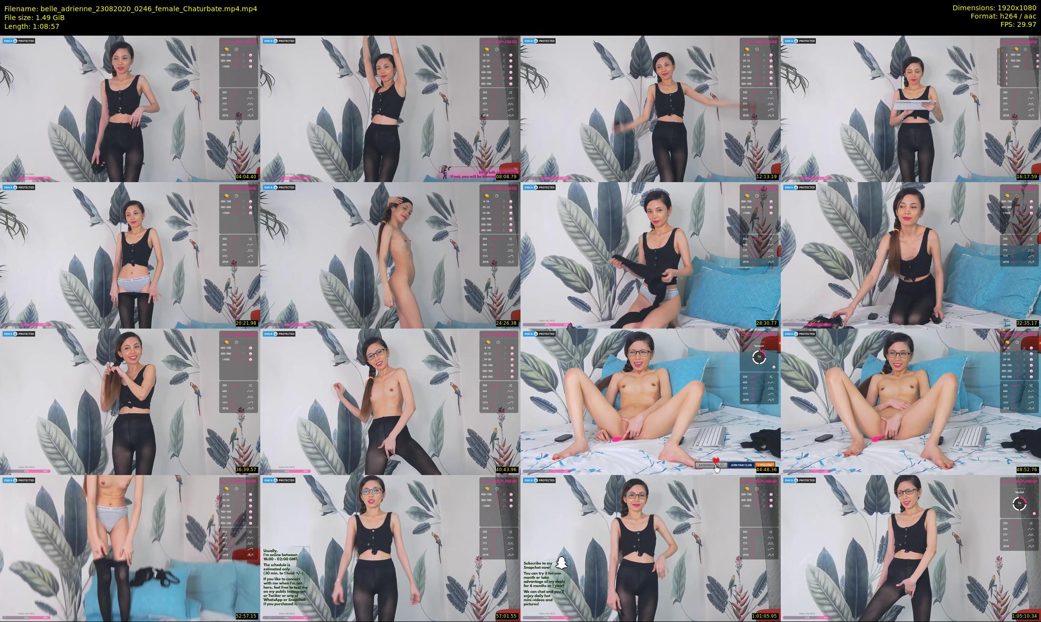 belle_adrienne — 69 minute Chaturbate couple cam show recording, 1080p, Aug 23, 2020