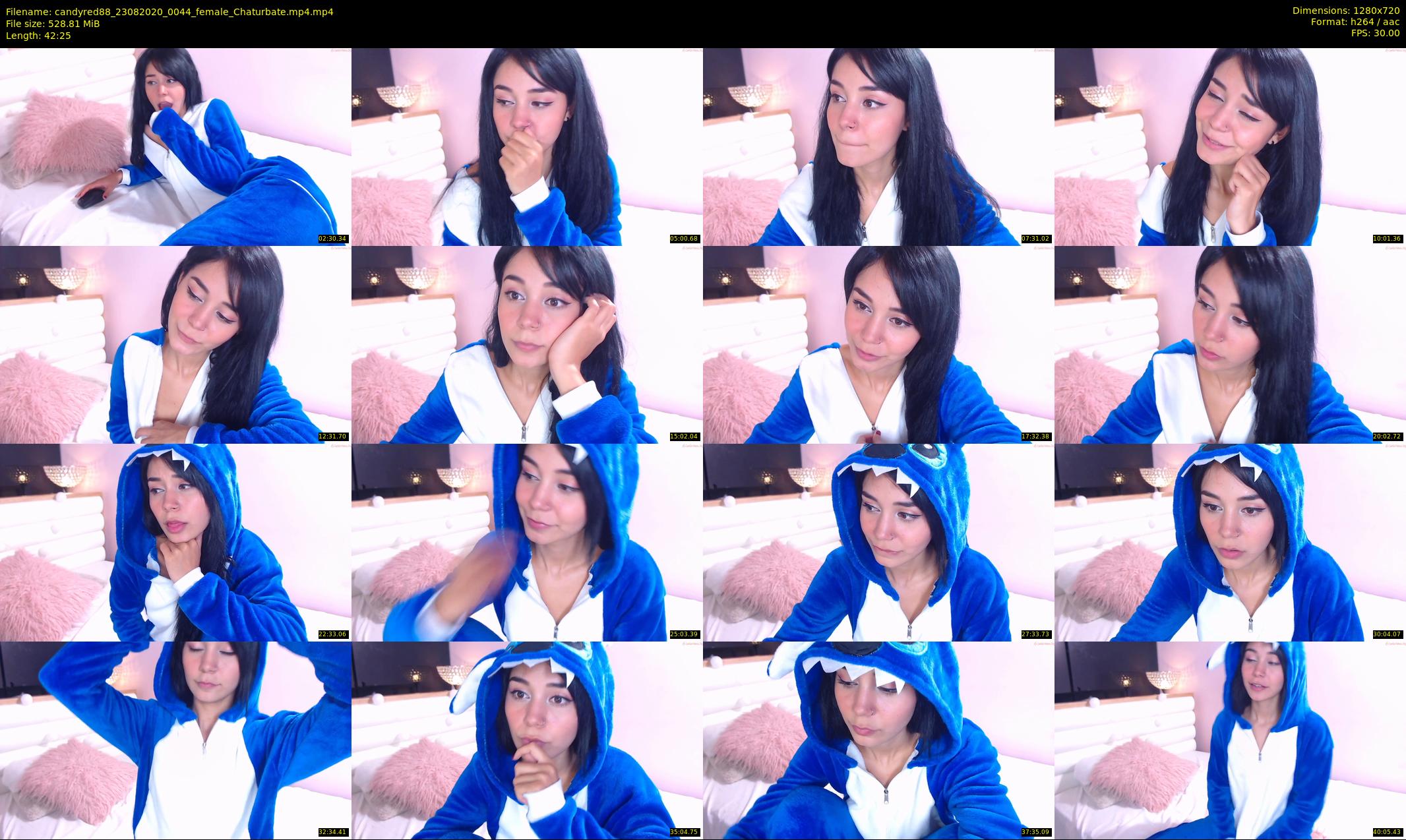 candyred88 — 43 minute Chaturbate female cam show recording, 720p, Aug 23, 2020