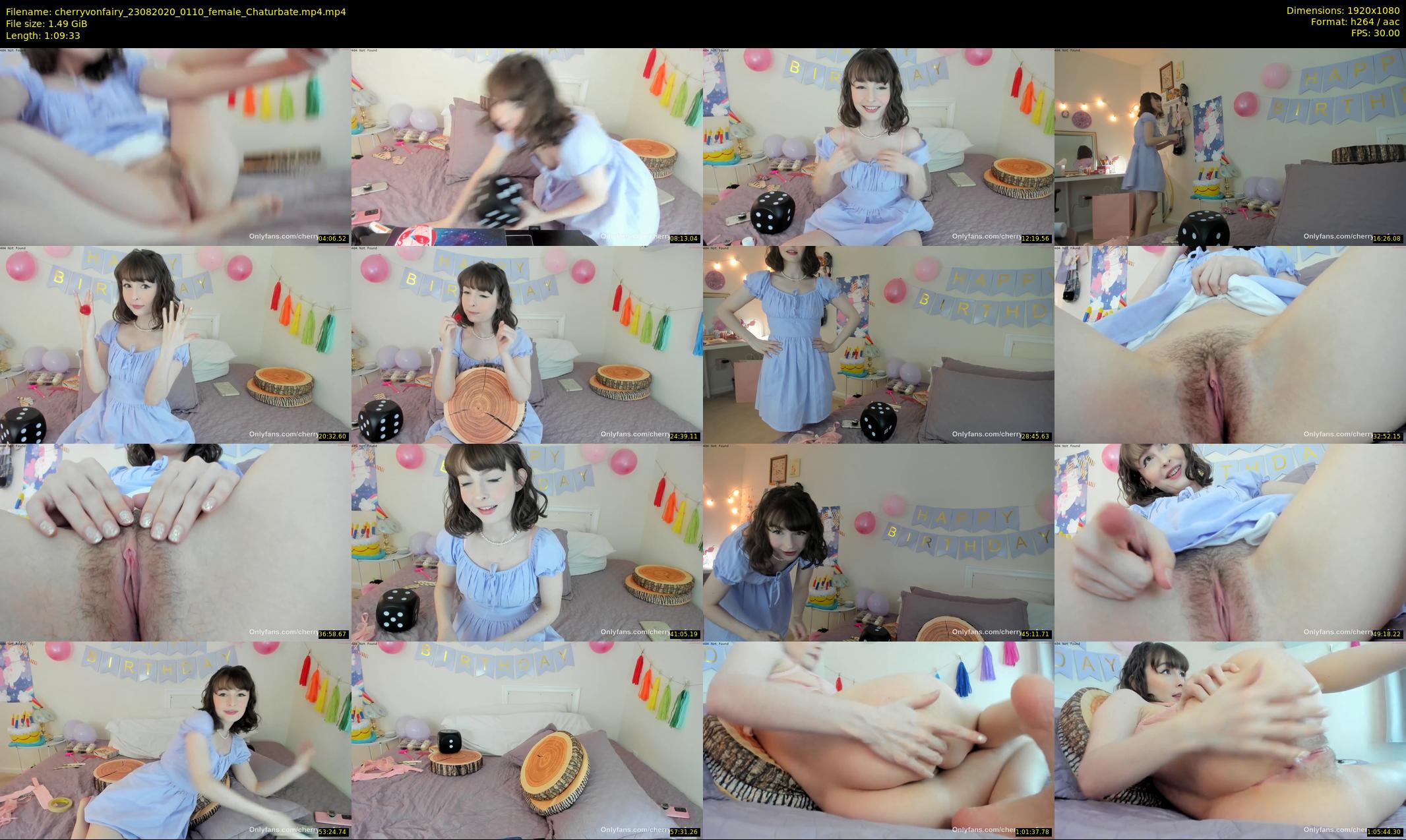 cherryvonfairy — 70 minute Chaturbate female cam show recording, 1080p, Aug 23, 2020
