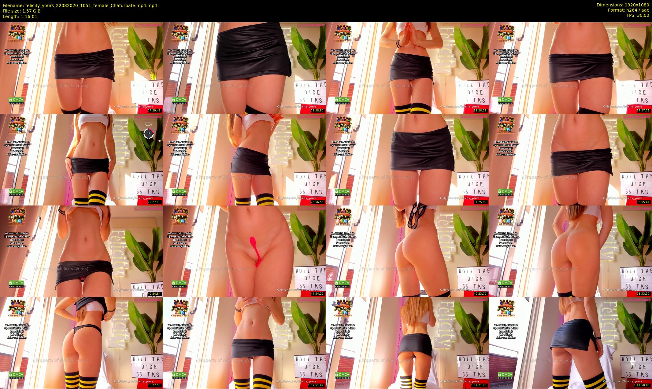 felicity_yours — 77 minute Chaturbate female cam show recording, 1080p, Aug 22, 2020