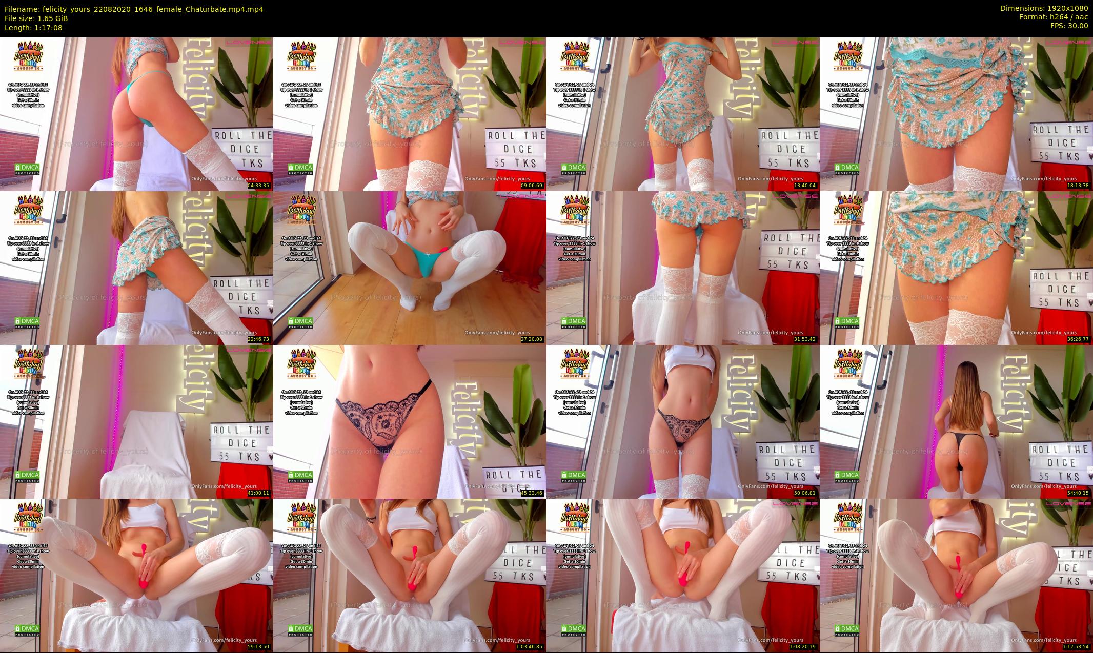 felicity_yours — 78 minute Chaturbate female cam show recording, 1080p, Aug 22, 2020