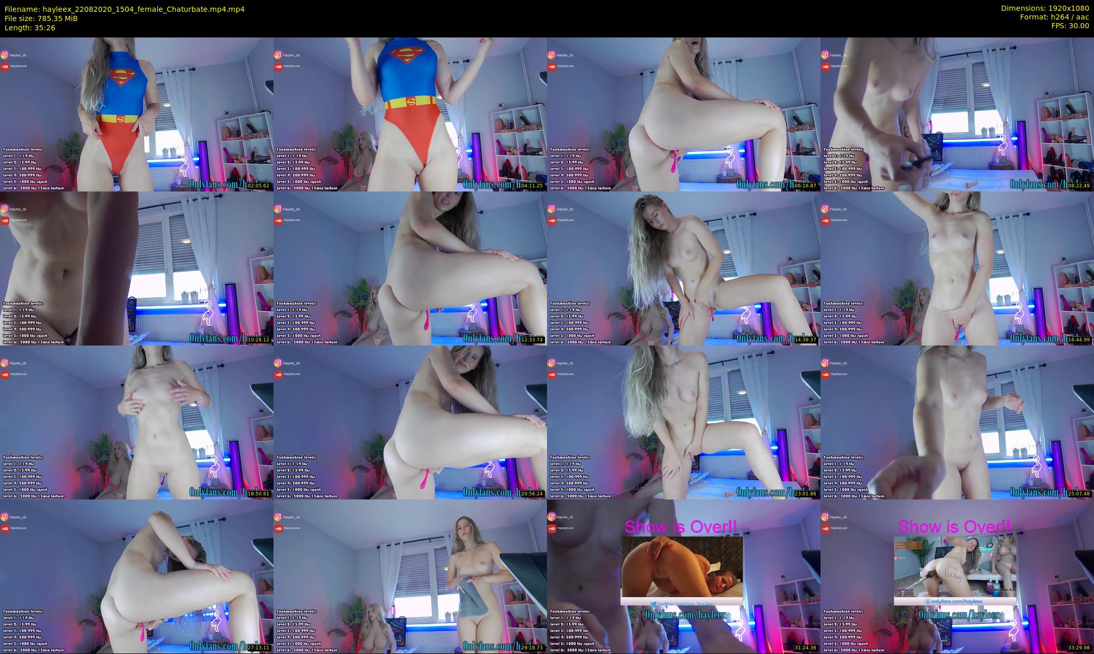 hayleex — 36 minute Chaturbate female cam show recording, 1080p, Aug 22, 2020
