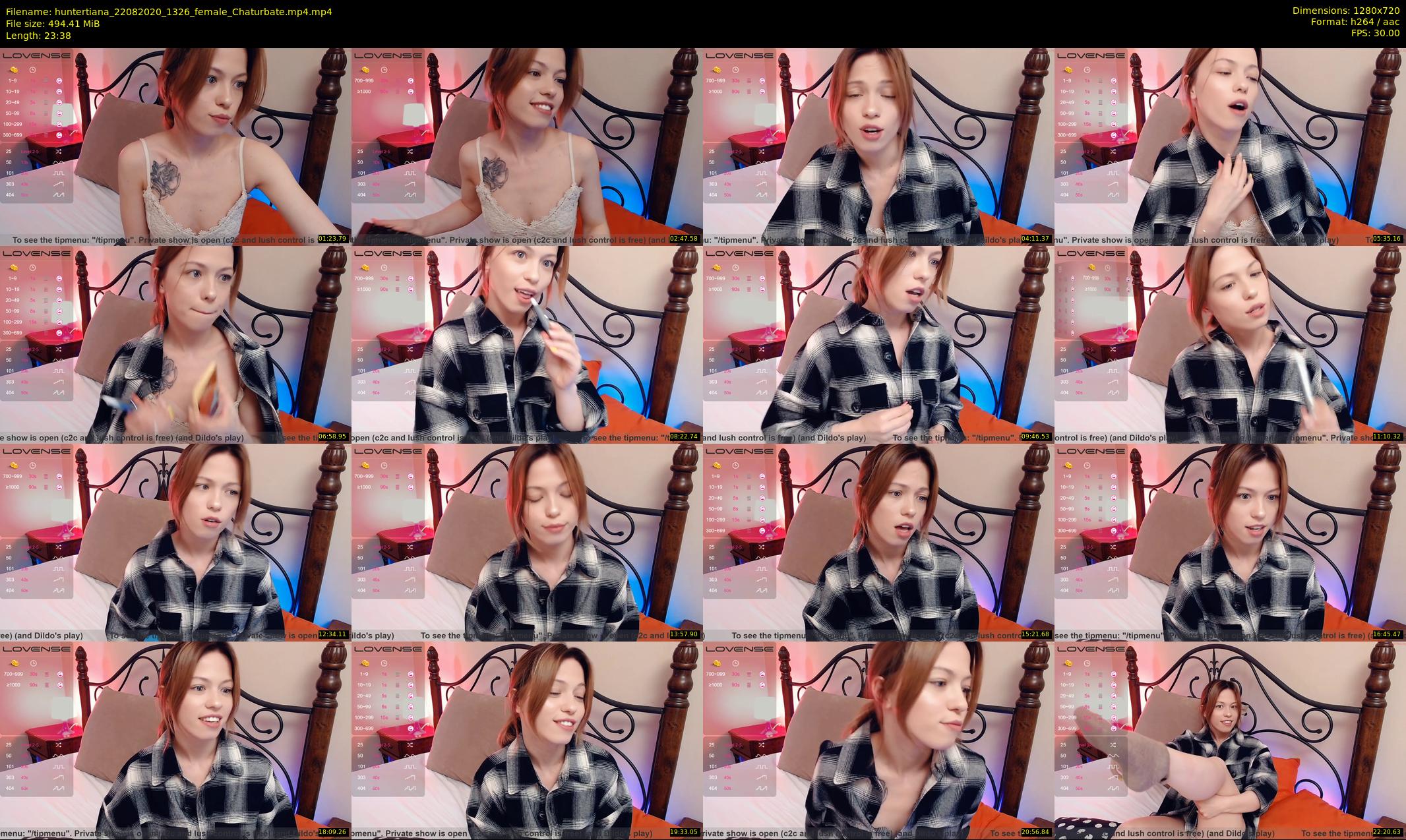 huntertiana — 24 minute Chaturbate female cam show recording, 720p, Aug 22, 2020