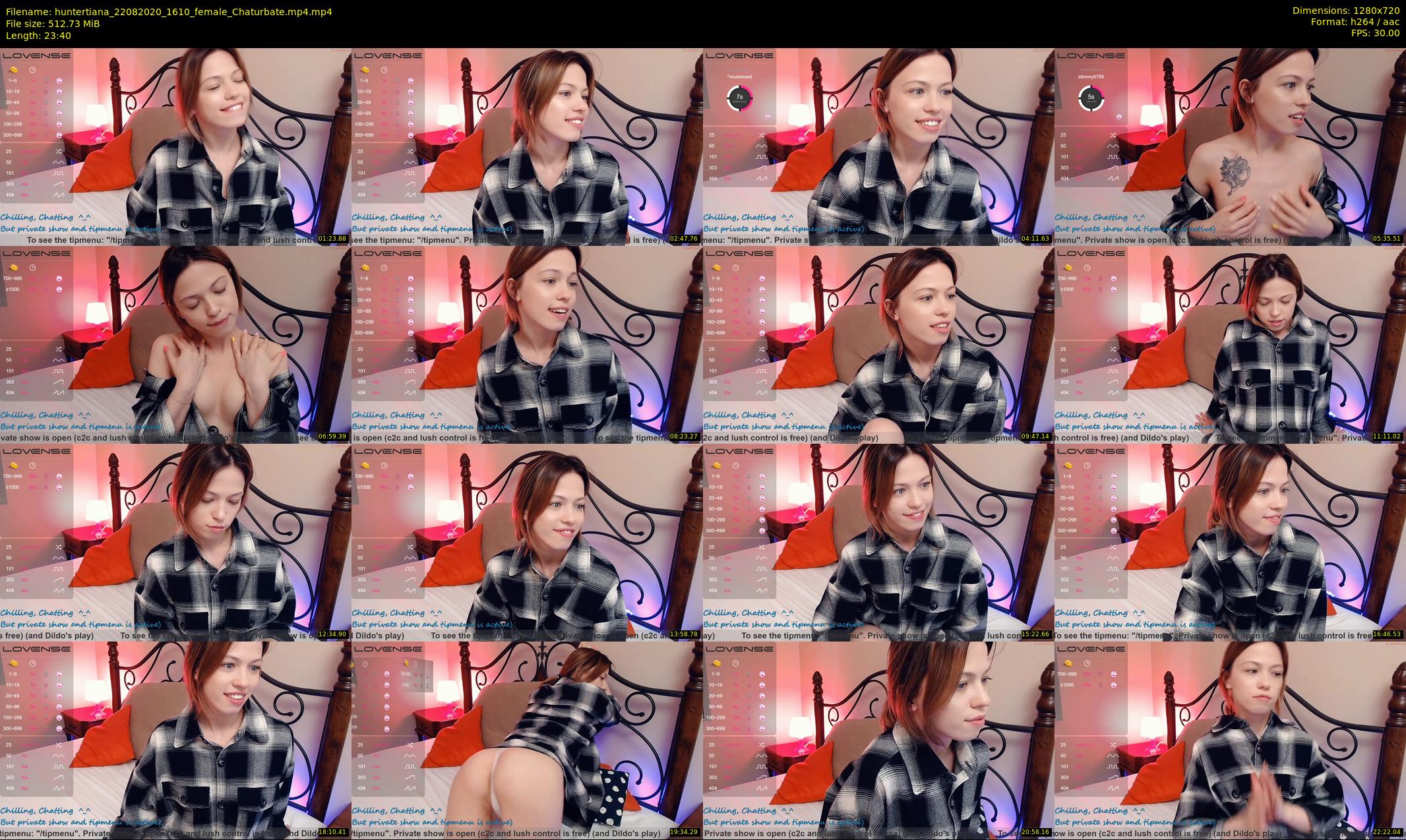 huntertiana — 24 minute Chaturbate female cam show recording, 720p, Aug 22, 2020