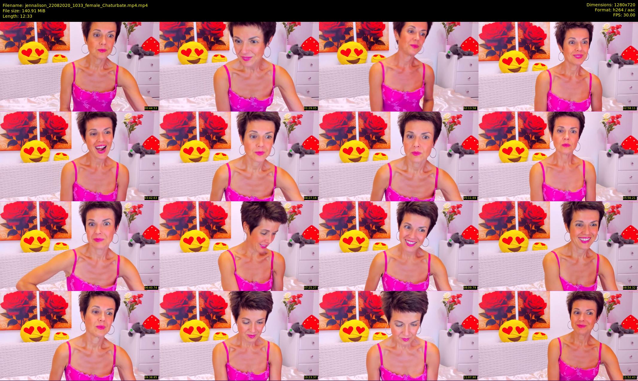 jennalison — 13 minute Chaturbate female cam show recording, 720p, Aug 22, 2020