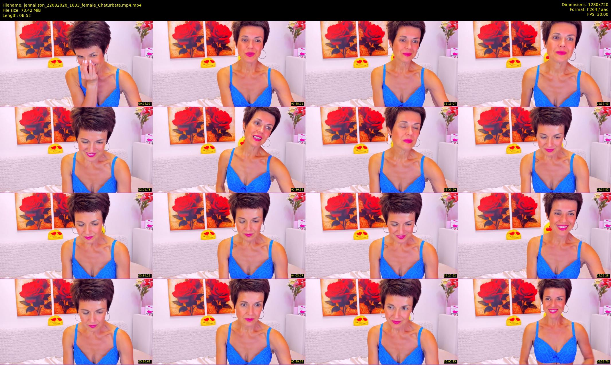 jennalison — 7 minute Chaturbate female cam show recording, 720p, Aug 22, 2020