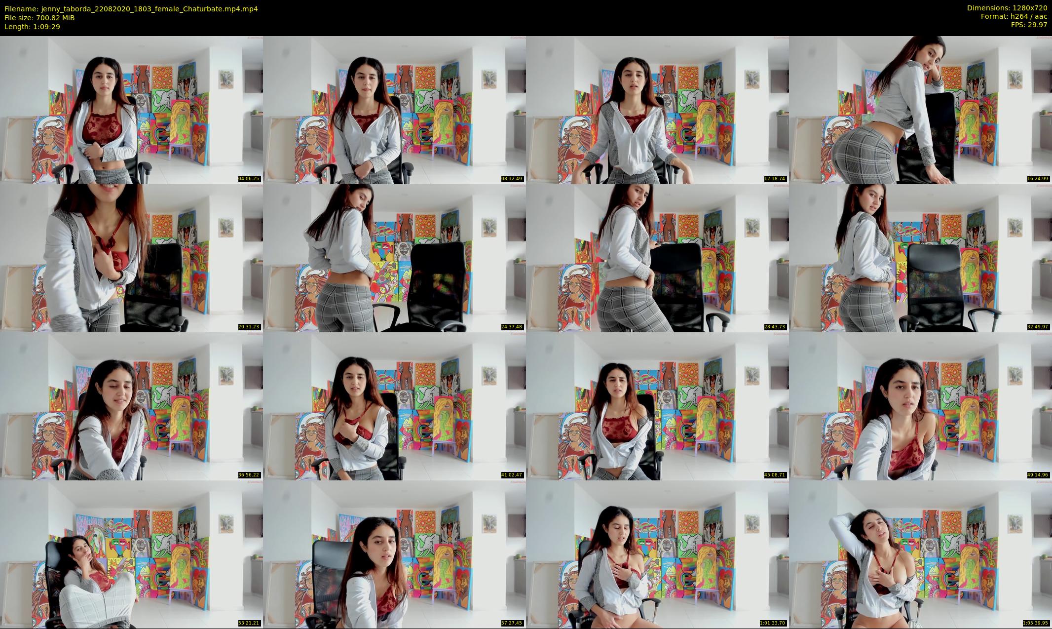 jenny_taborda — 70 minute Chaturbate female cam show recording, 720p, Aug 22, 2020