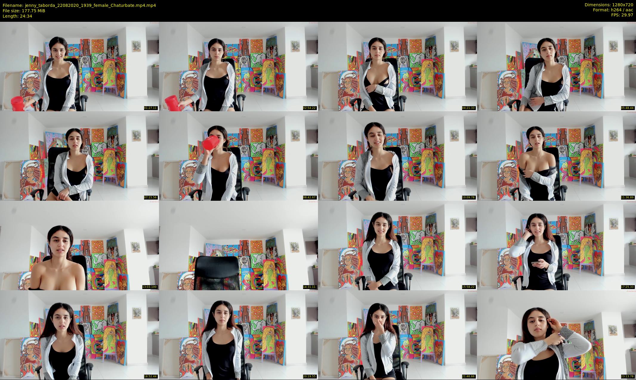 jenny_taborda — 25 minute Chaturbate female cam show recording, 720p, Aug 22, 2020