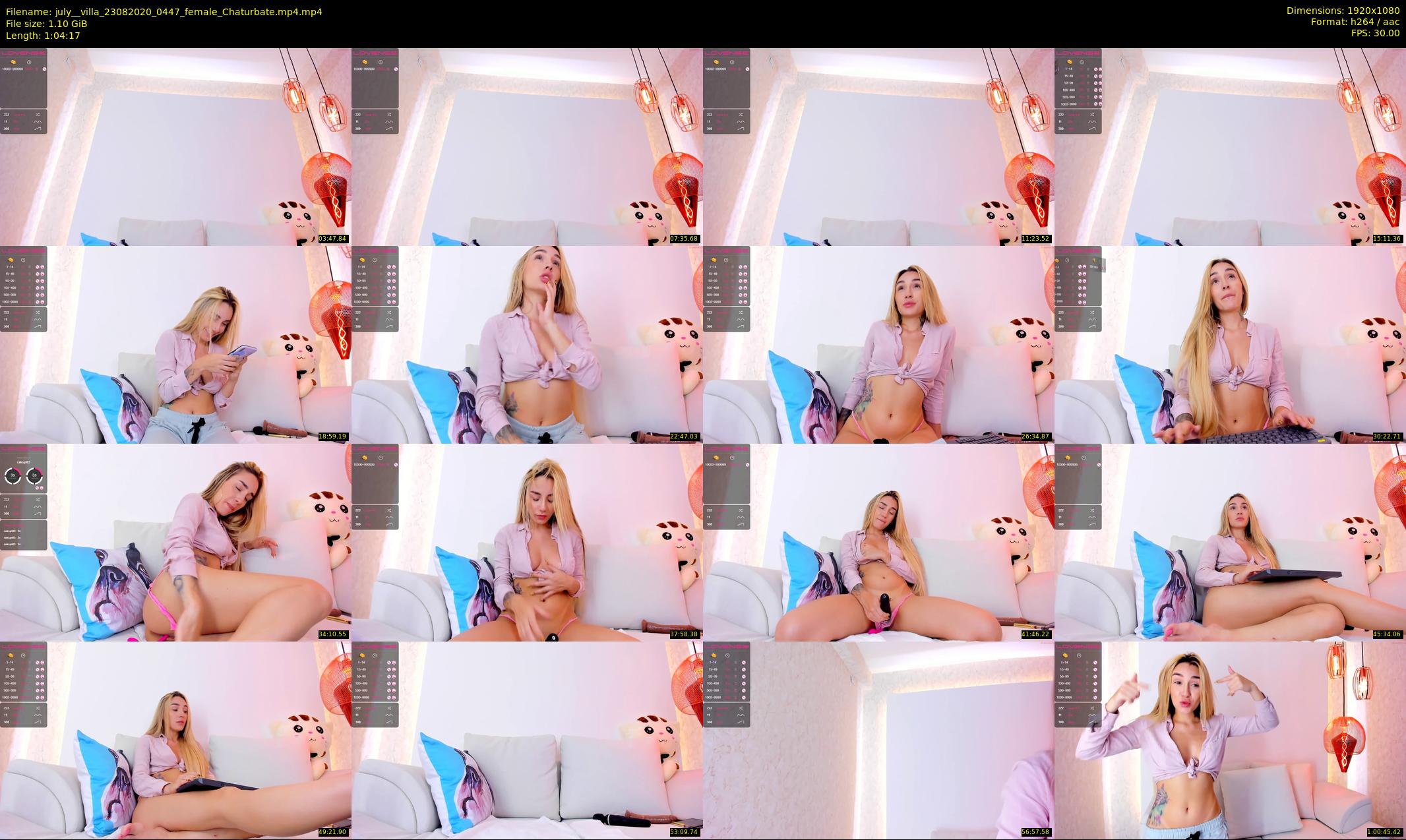 july__villa — 65 minute Chaturbate female cam show recording, 1080p, Aug 23, 2020