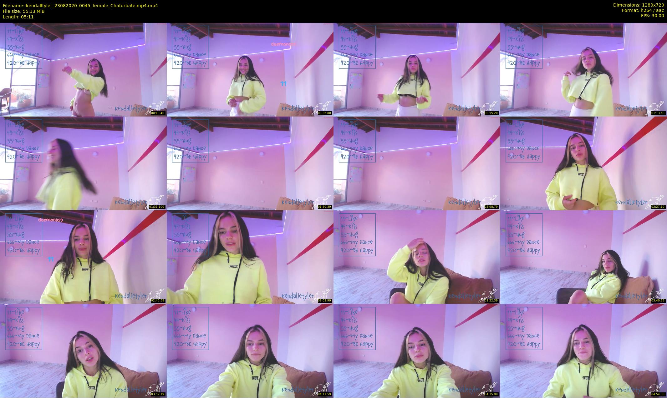 kendalltyler — 6 minute Chaturbate female cam show recording, 720p, Aug 23, 2020