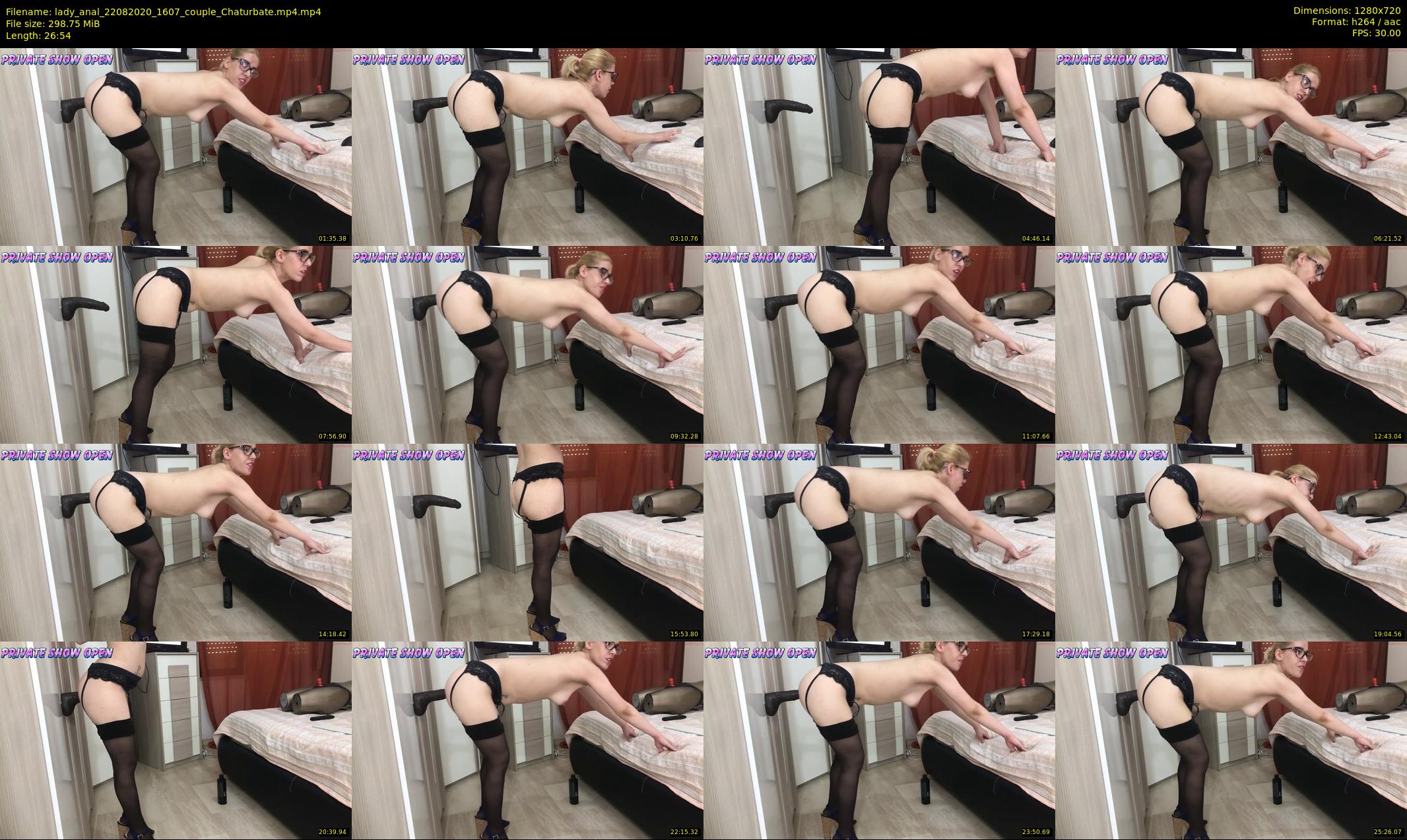 lady_anal — 27 minute Chaturbate female cam show recording, 720p, Aug 22, 2020