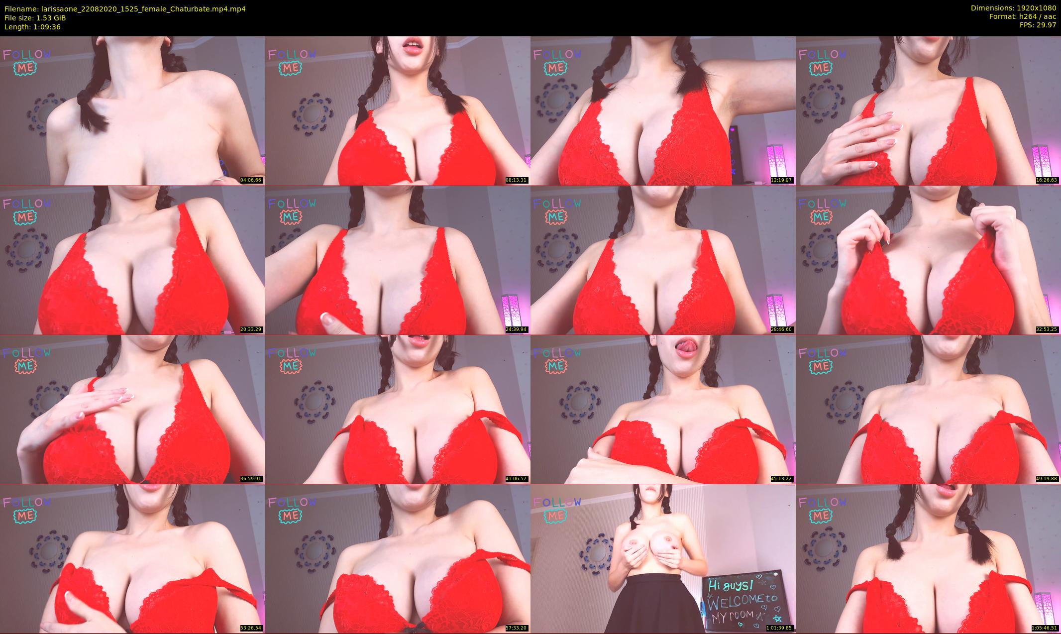 larissaone — 70 minute Chaturbate female cam show recording, 1080p, Aug 22, 2020