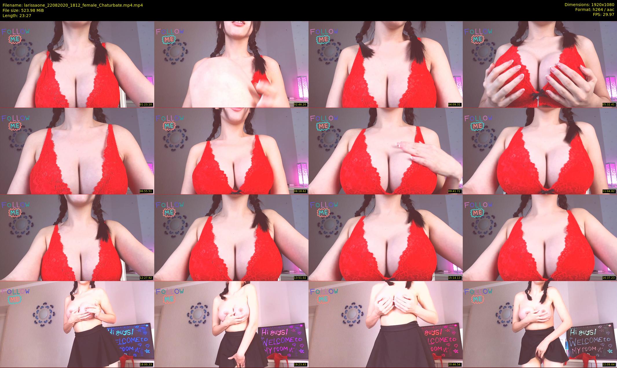 larissaone — 24 minute Chaturbate female cam show recording, 1080p, Aug 22, 2020