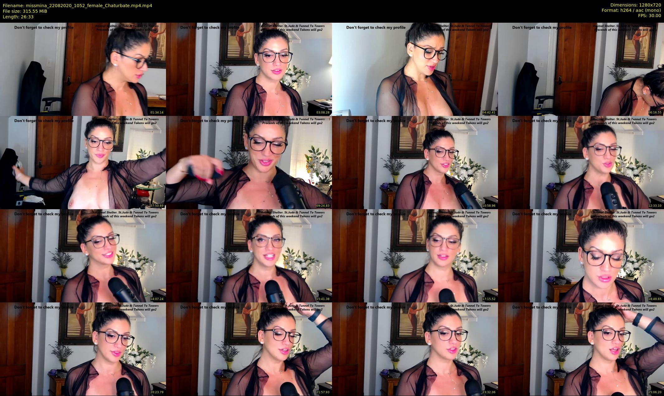 missmina — 27 minute Chaturbate female cam show recording, 720p, Aug 22, 2020